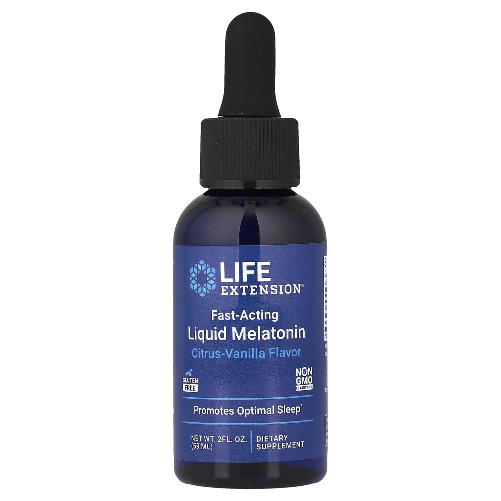 Life Extension Fast-Acting Liquid Melatonin – Citrus-Vanilla – 59 ml — Tunisie