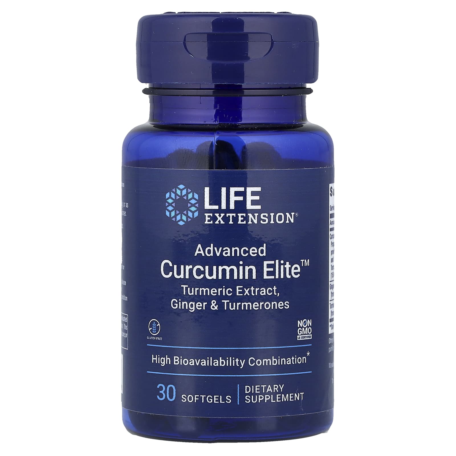 Life Extension Advanced Curcumin Elite, Turmeric Extract, Ginger & Turmerones – 30 capsules molles — Tunisie