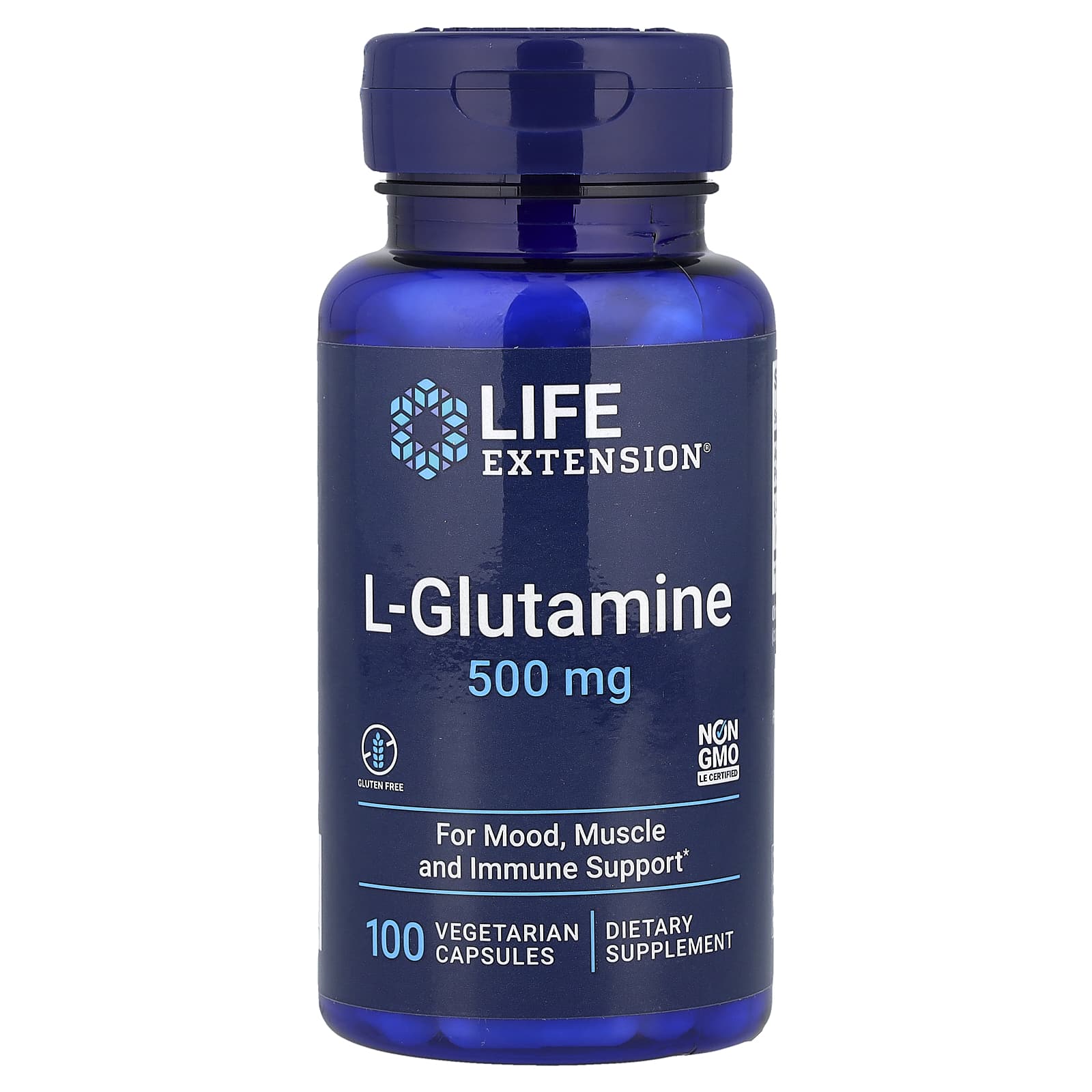 Life Extension L-Glutamine – 100 gélules végétales — Tunisie