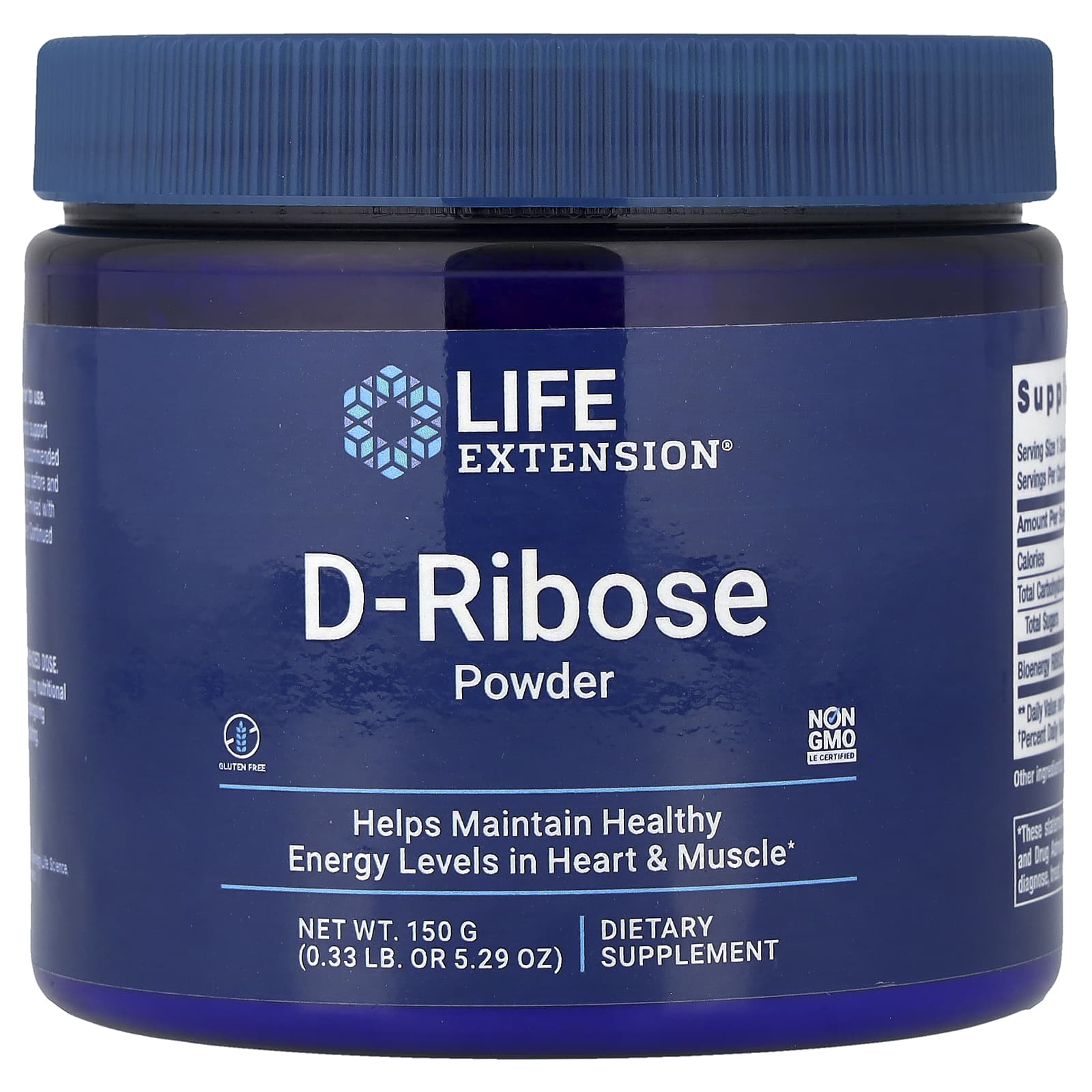 Life Extension D-Ribose Powder – 150 g — Tunisie