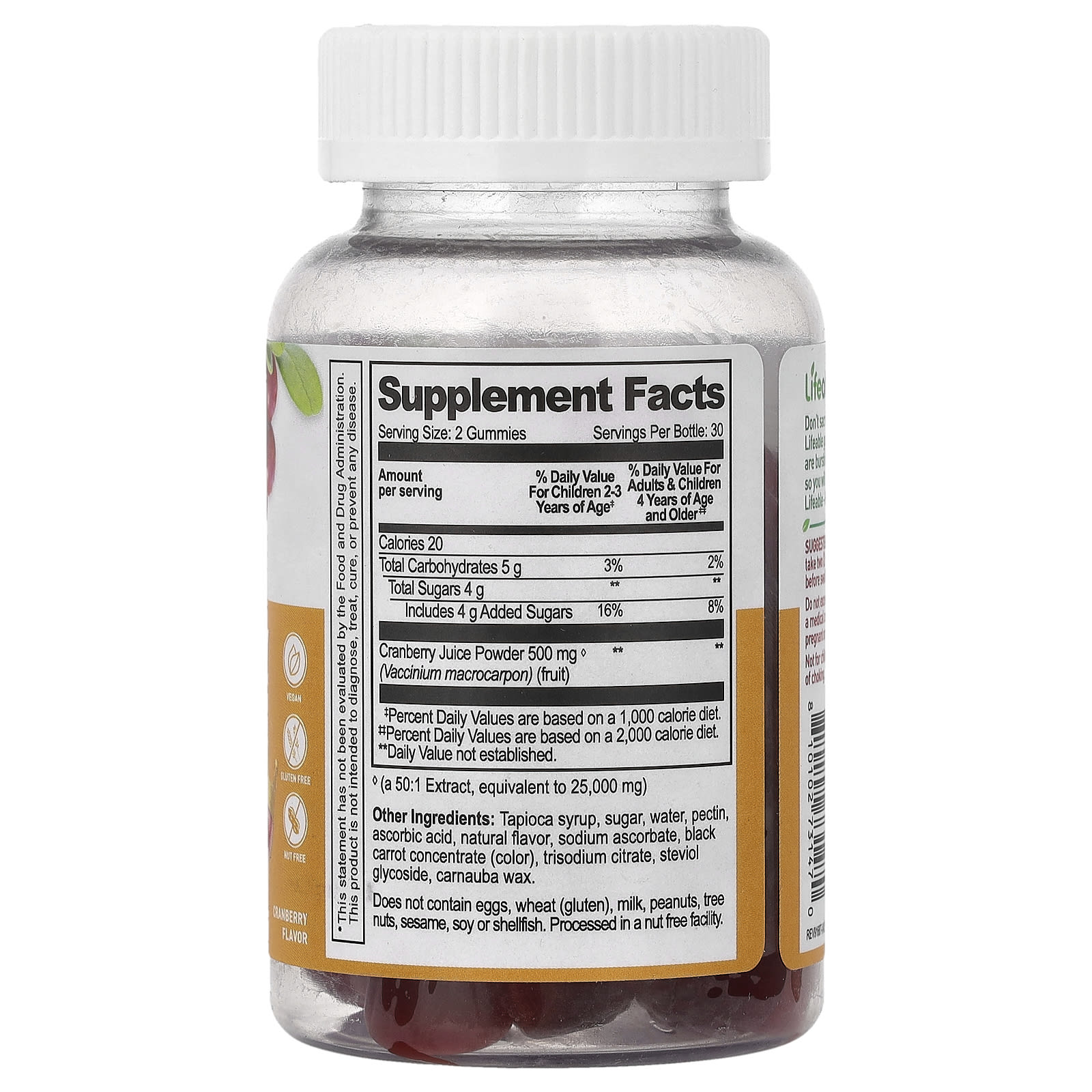 Lifeable Kids – Cranberry Gummies – 60 gommes — photo 2 sur 2