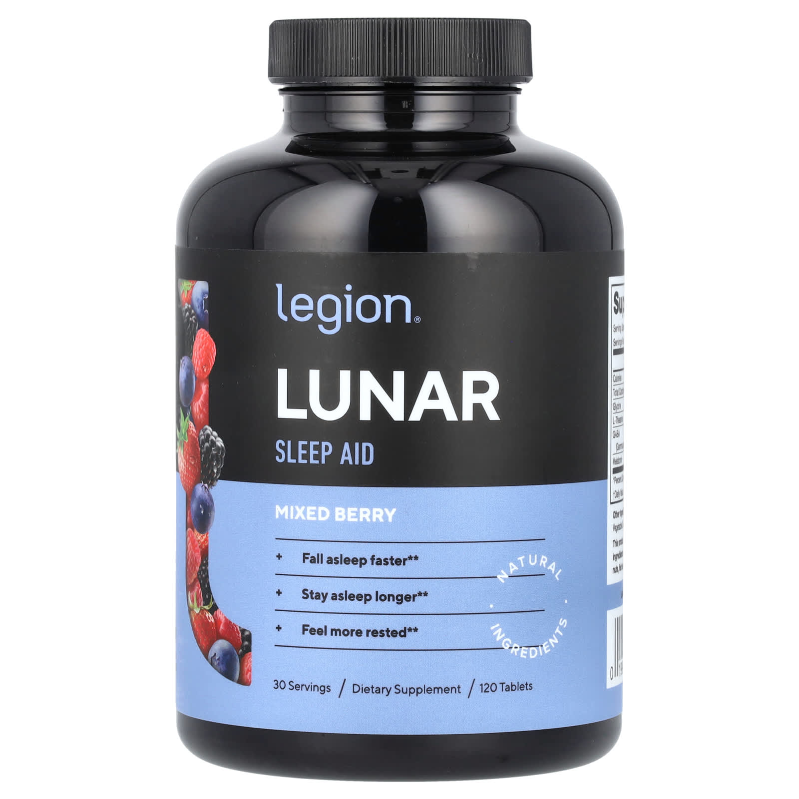 Legion Athletics Lunar, Sleep Aid – Mixed Berry – 120 comprimés — Tunisie