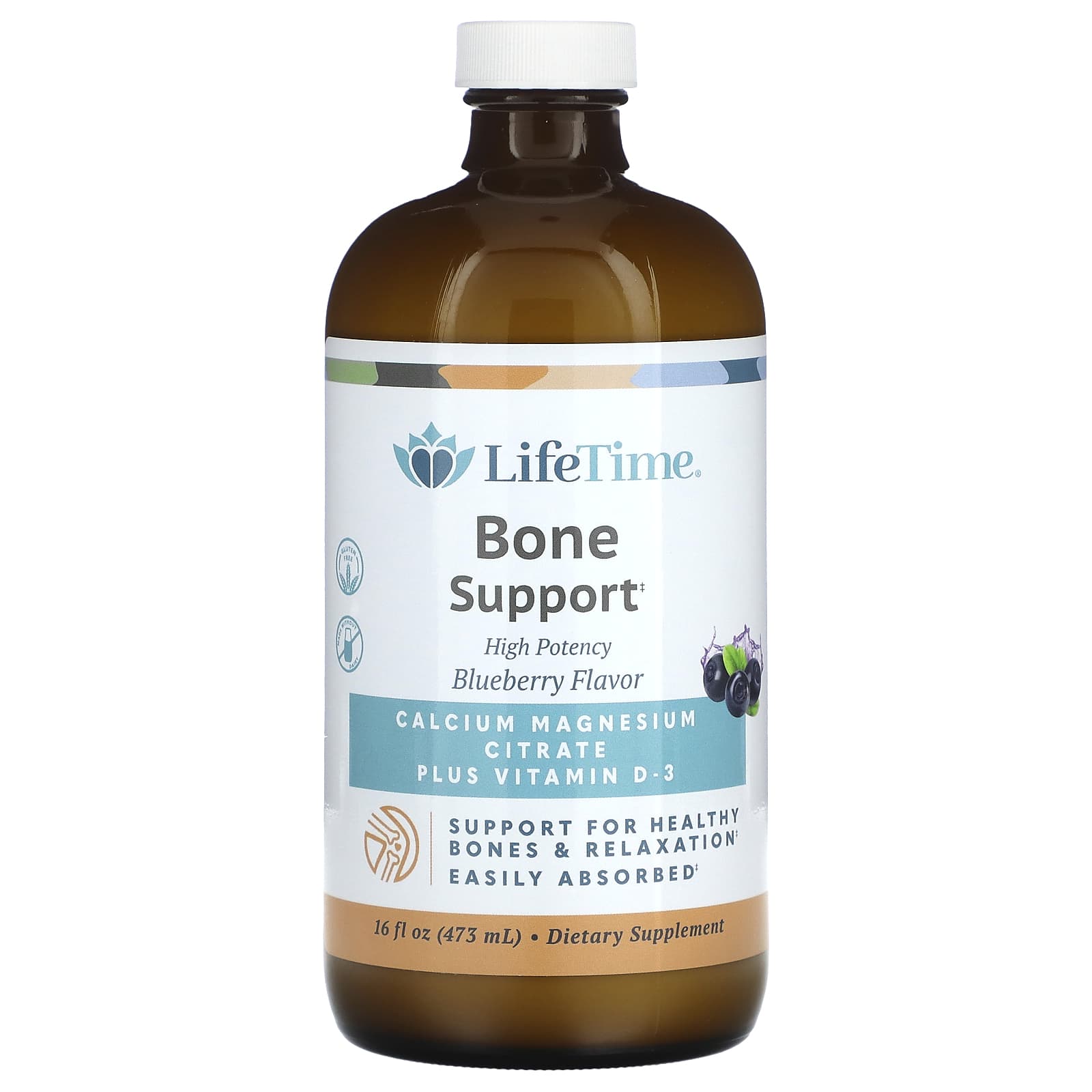 LifeTime Vitamins Bone Support – Blueberry – 473 ml — Tunisie