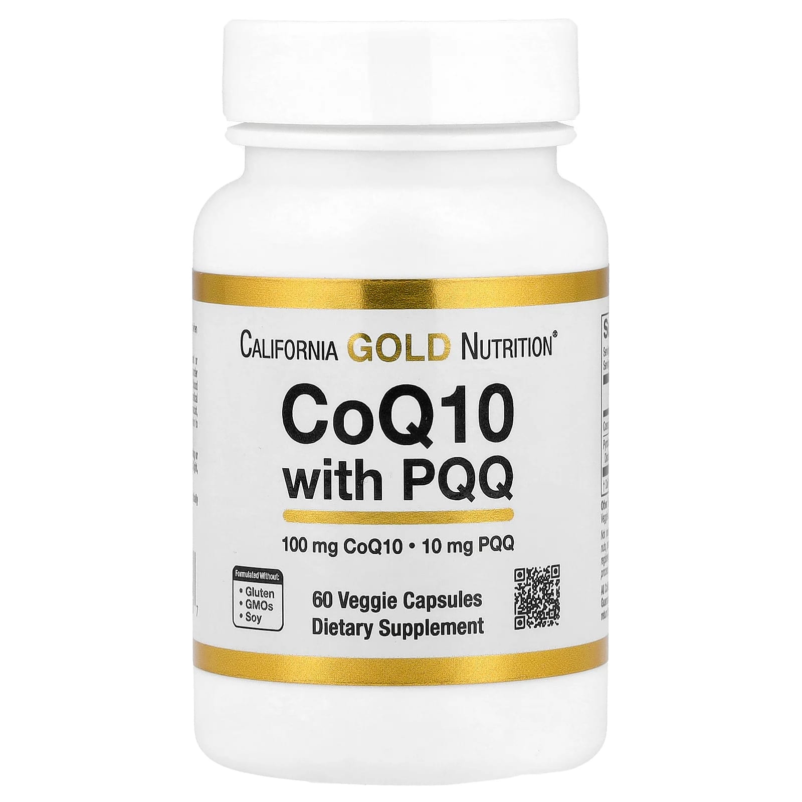 California Gold Nutrition CoQ10 with PQQ – 60 gélules végétales — Tunisie