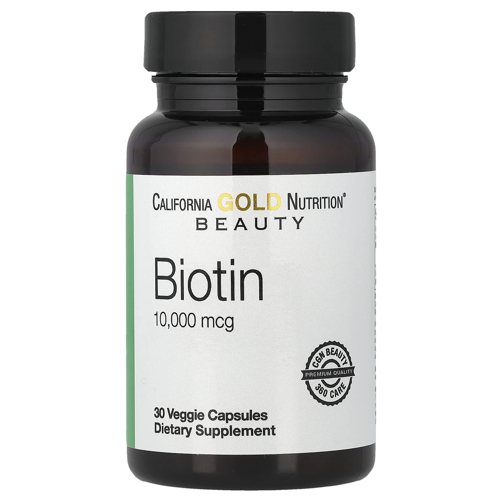 California Gold Nutrition Biotin – 10 000 µg – 30 gélules végétales — Tunisie