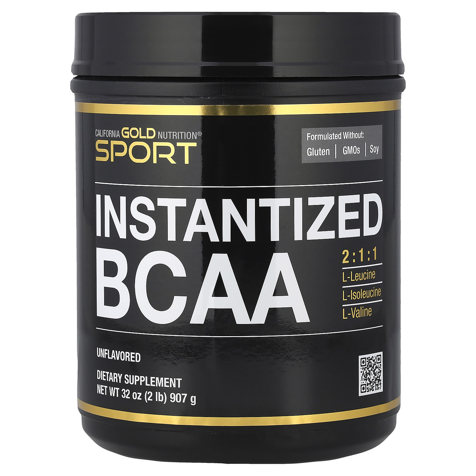 California Gold Nutrition Instantized BCAA Powder with L-Leucine, L-Isoleucine, and L-Valine – Sans arôme – 907 g — Tunisie