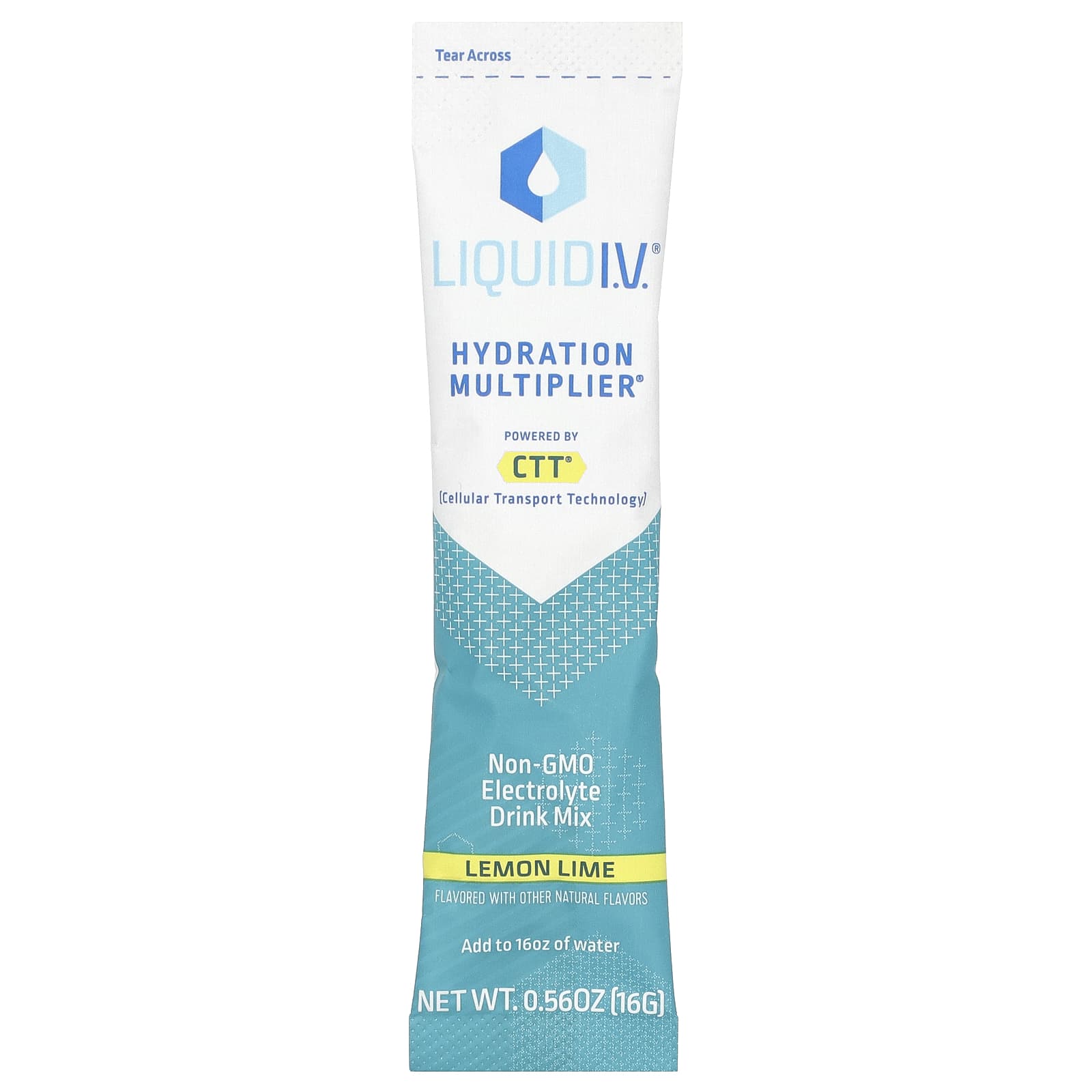 Liquid I.V. Hydration Multiplier, Electrolyte Drink Mix – Lemon Lime – 16 g — étiquette 1