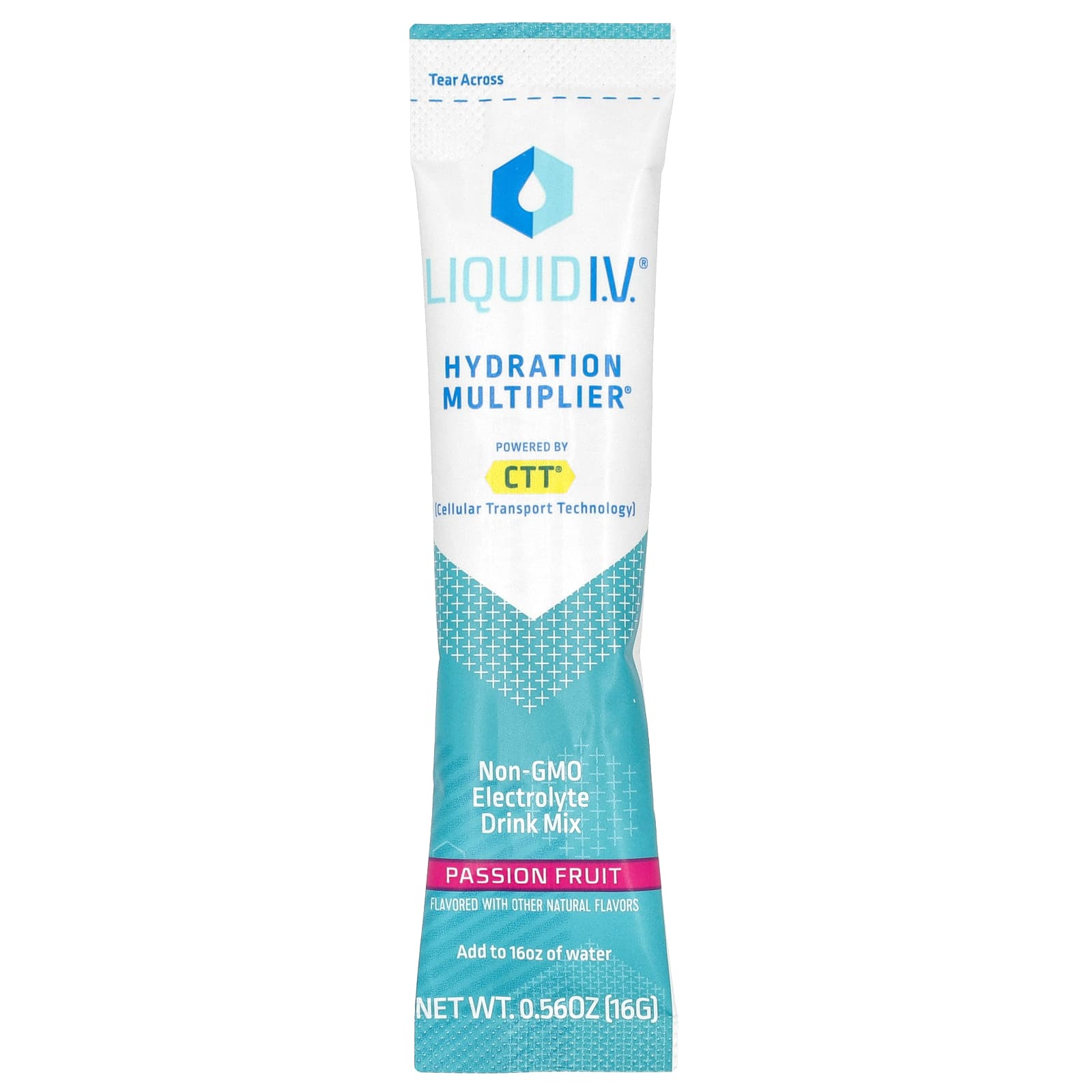 Liquid I.V. Hydration Multiplier, Electrolyte Drink Mix – Passion Fruit – 16 g — étiquette 1
