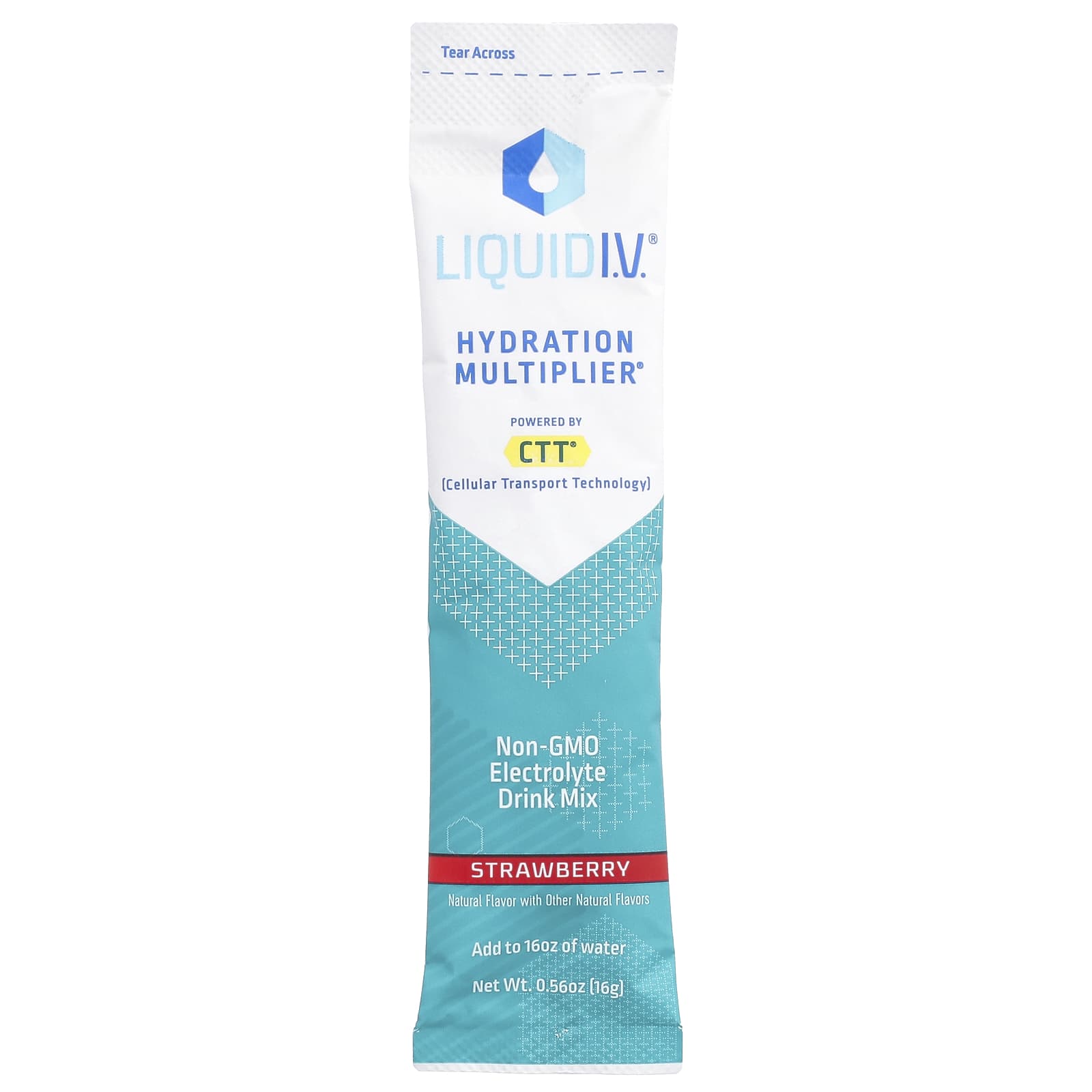 Liquid I.V. Hydration Multiplier, Electrolyte Drink Mix – Strawberry – 16 g — étiquette 1