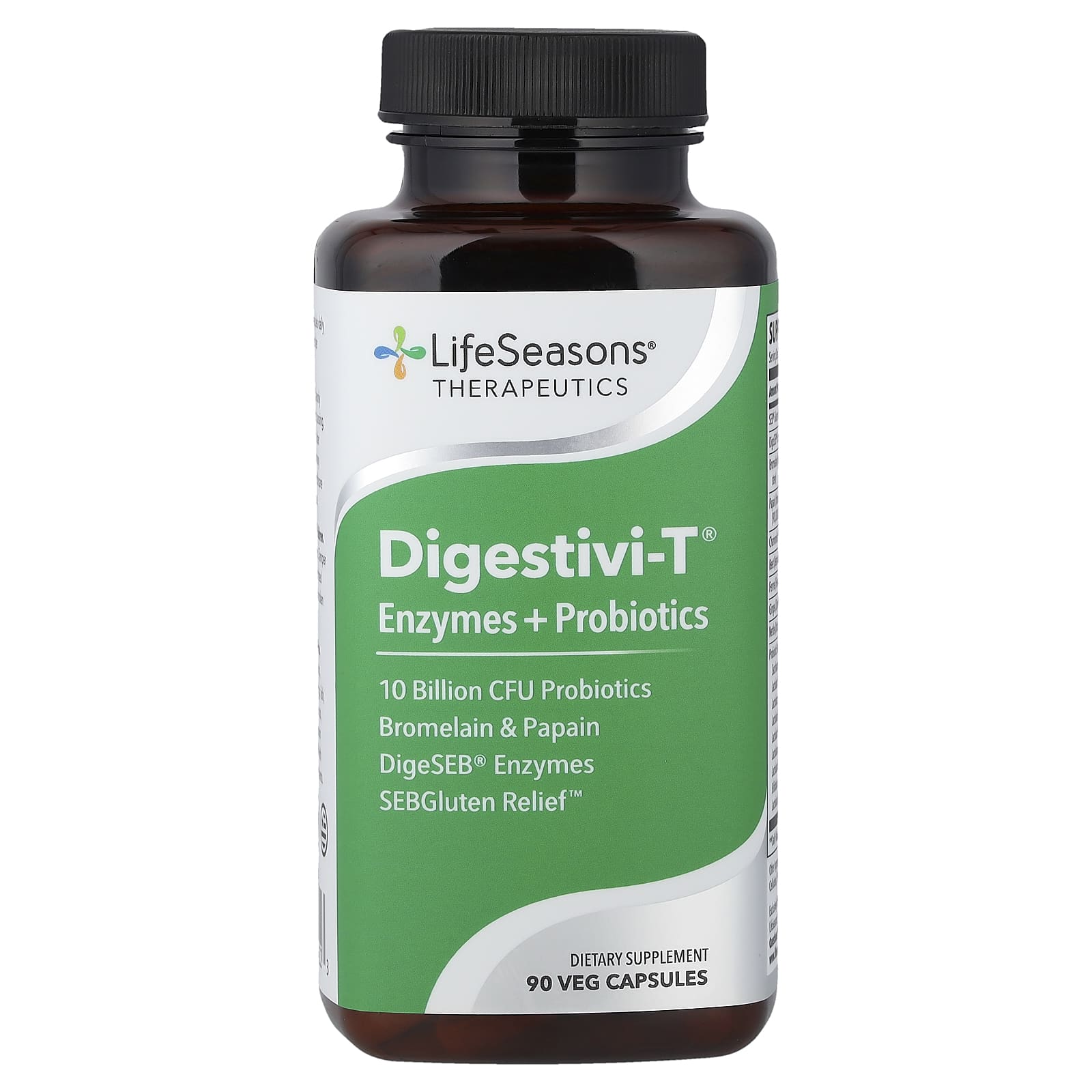 LifeSeasons Digestivi-T, Enzymes + Probiotics – 90 gélules végétales — Tunisie