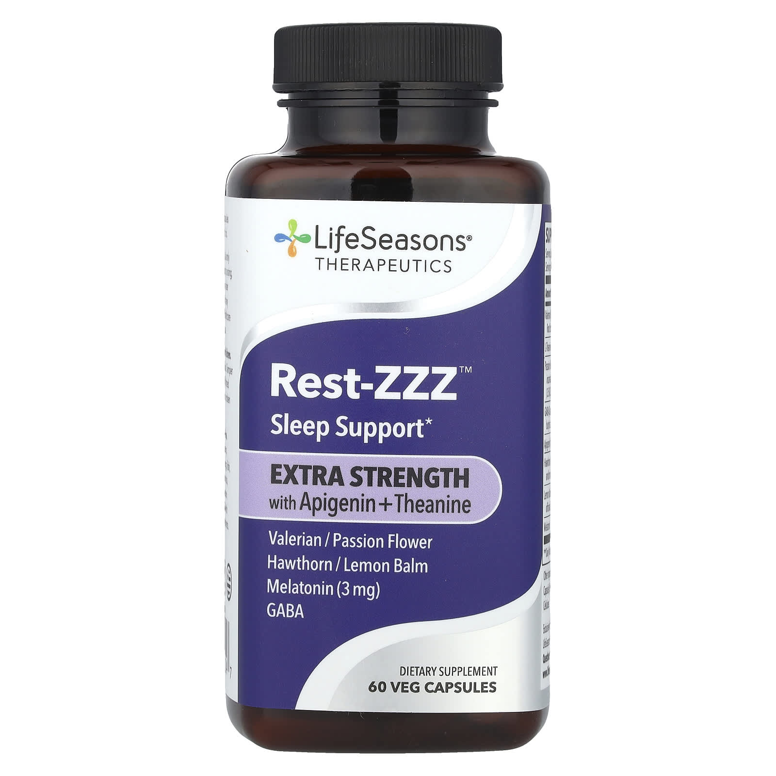 LifeSeasons Therapeutics, Rest-ZZZ With Apigenin +Theanine – 60 gélules végétales — Tunisie