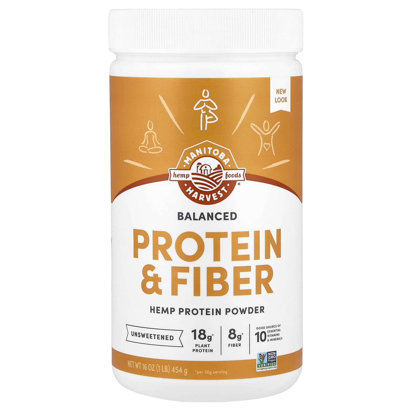 Manitoba Harvest Balanced Protein + Fiber, Hemp Protein Powder, Unsweetened – 454 g — Tunisie