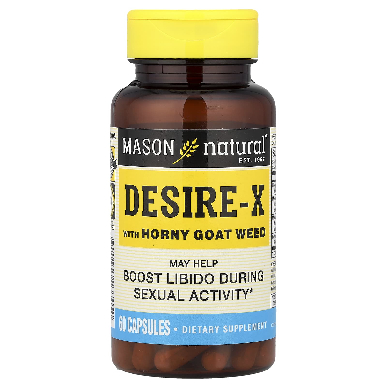 Mason Natural Desire-X with Horny Goat Weed – 60 gélules — Tunisie