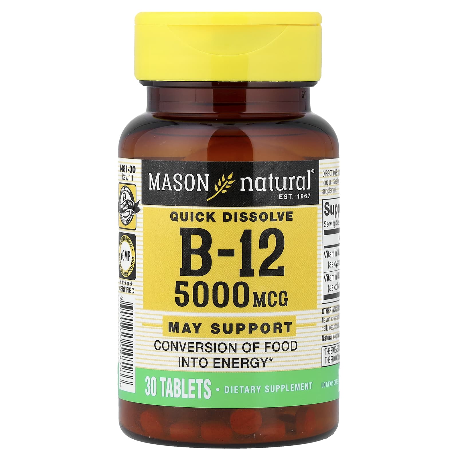 Mason Natural Quick Dissolve – 30 comprimés — Tunisie