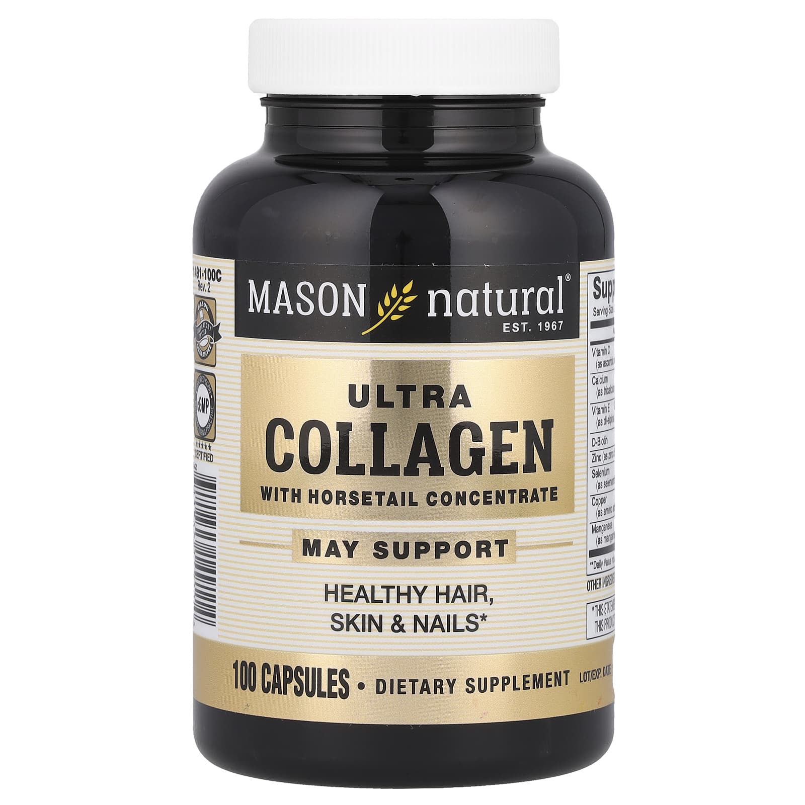 Mason Natural Ultra Collagen with Horsetail Concentrate – 100 gélules — Tunisie