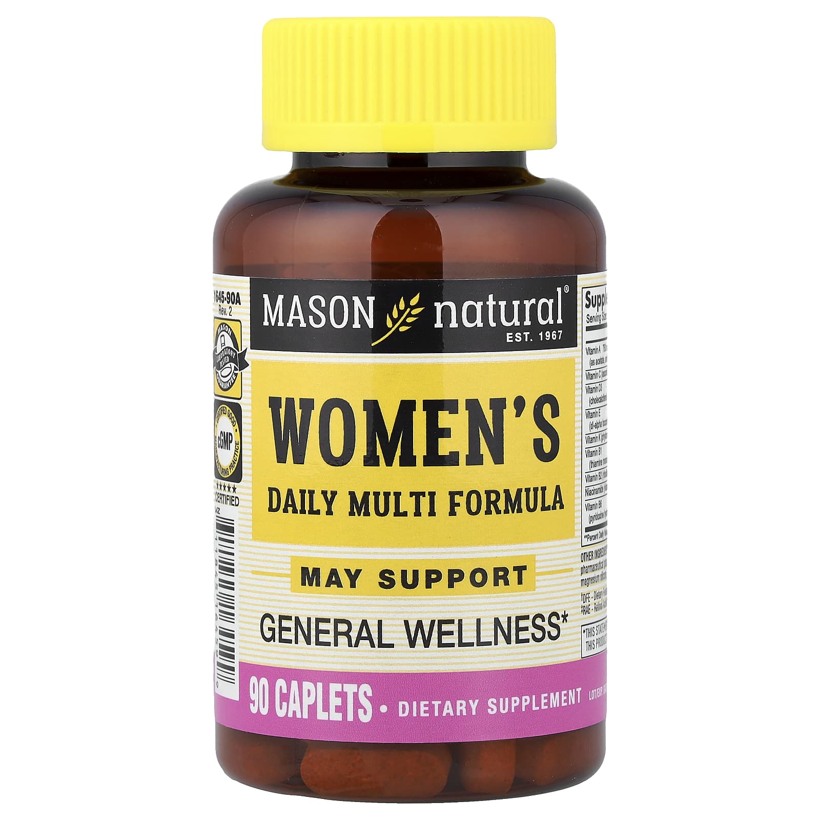 Mason Natural Women's Daily Multi Formula, 90 Caplets — Tunisie