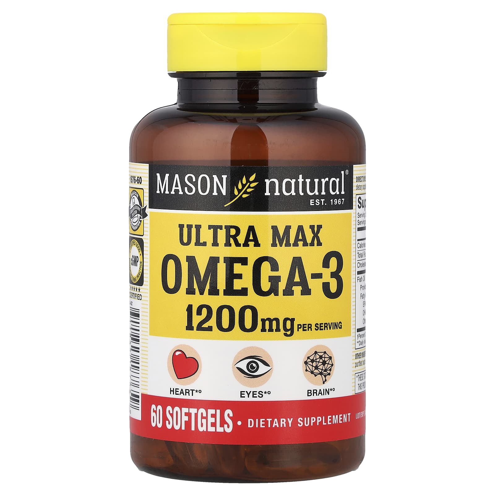 Mason Natural Ultra Max Omega-3 – 60 capsules molles — Tunisie