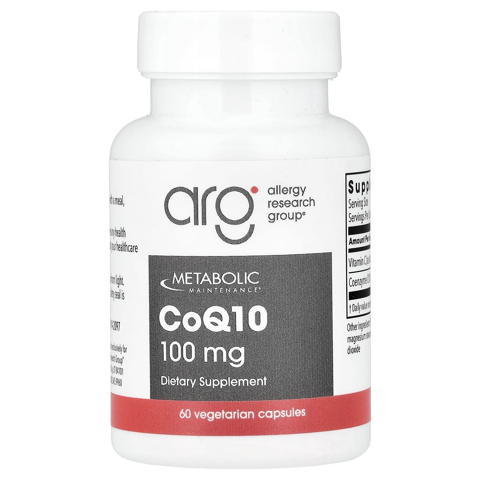 Metabolic Maintenance CoQ10 – 60 gélules végétales — Tunisie