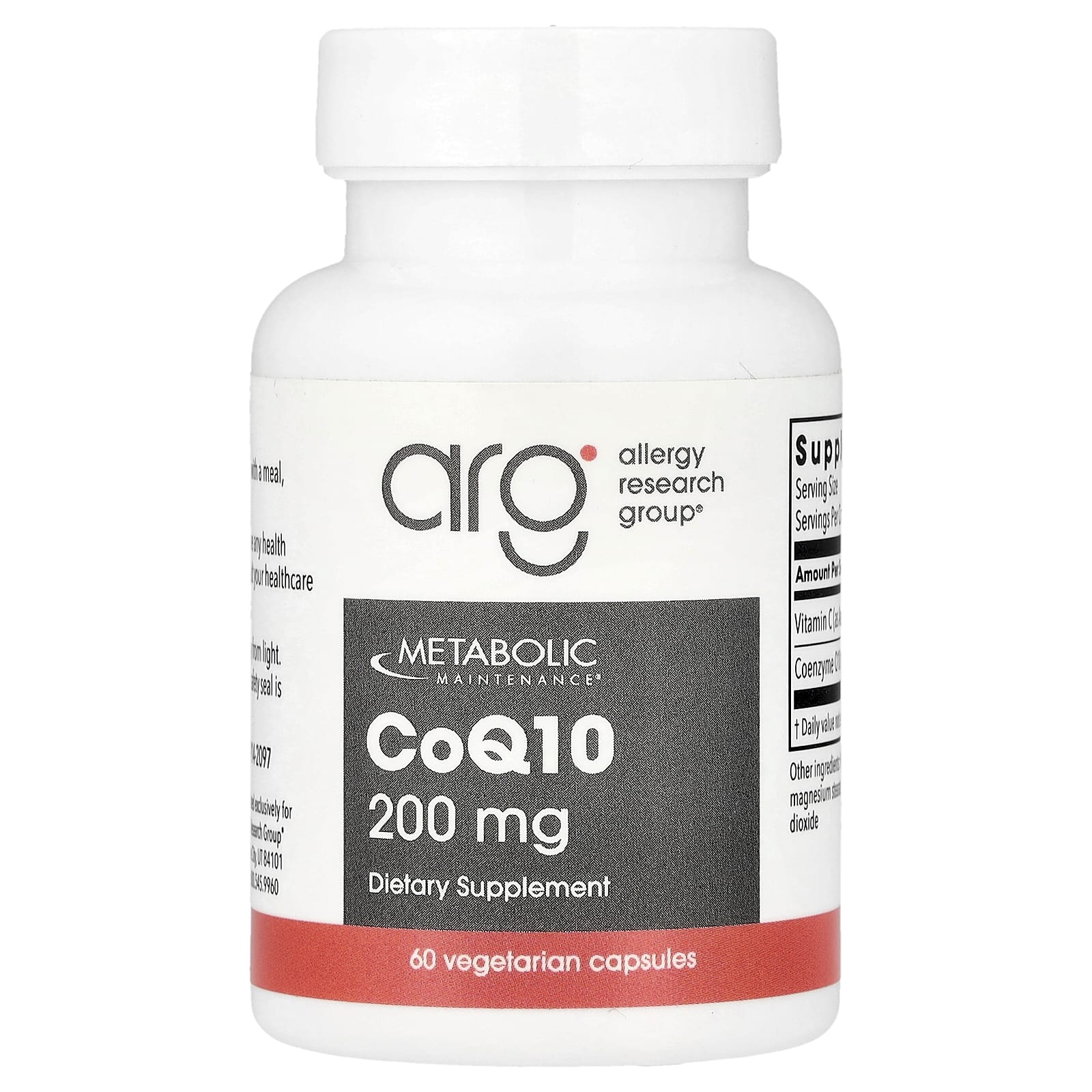 Metabolic Maintenance CoQ10 – 200 mg – 60 gélules végétales — Tunisie