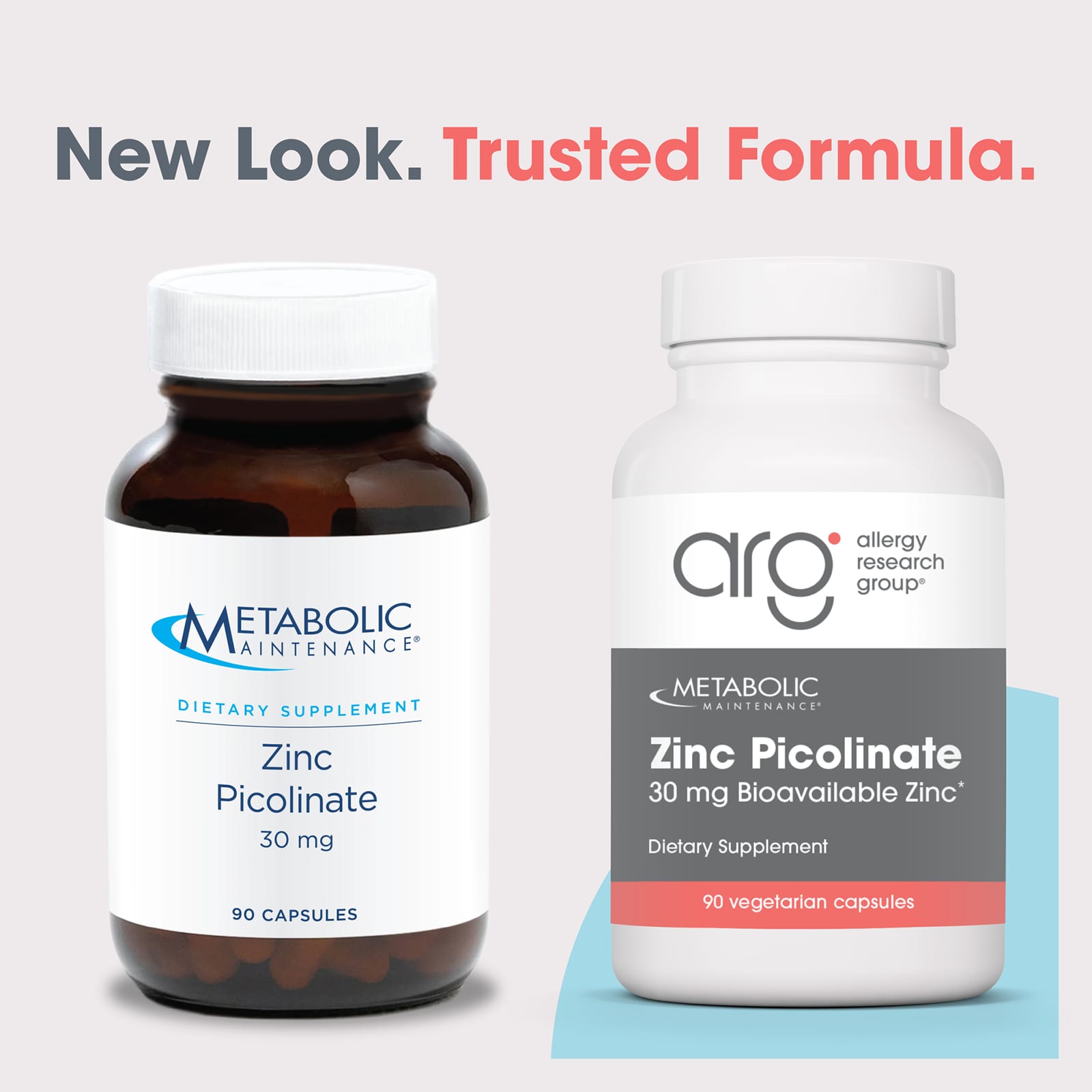 Metabolic Maintenance Zinc Picolinate – 90 gélules végétales — étiquette 1