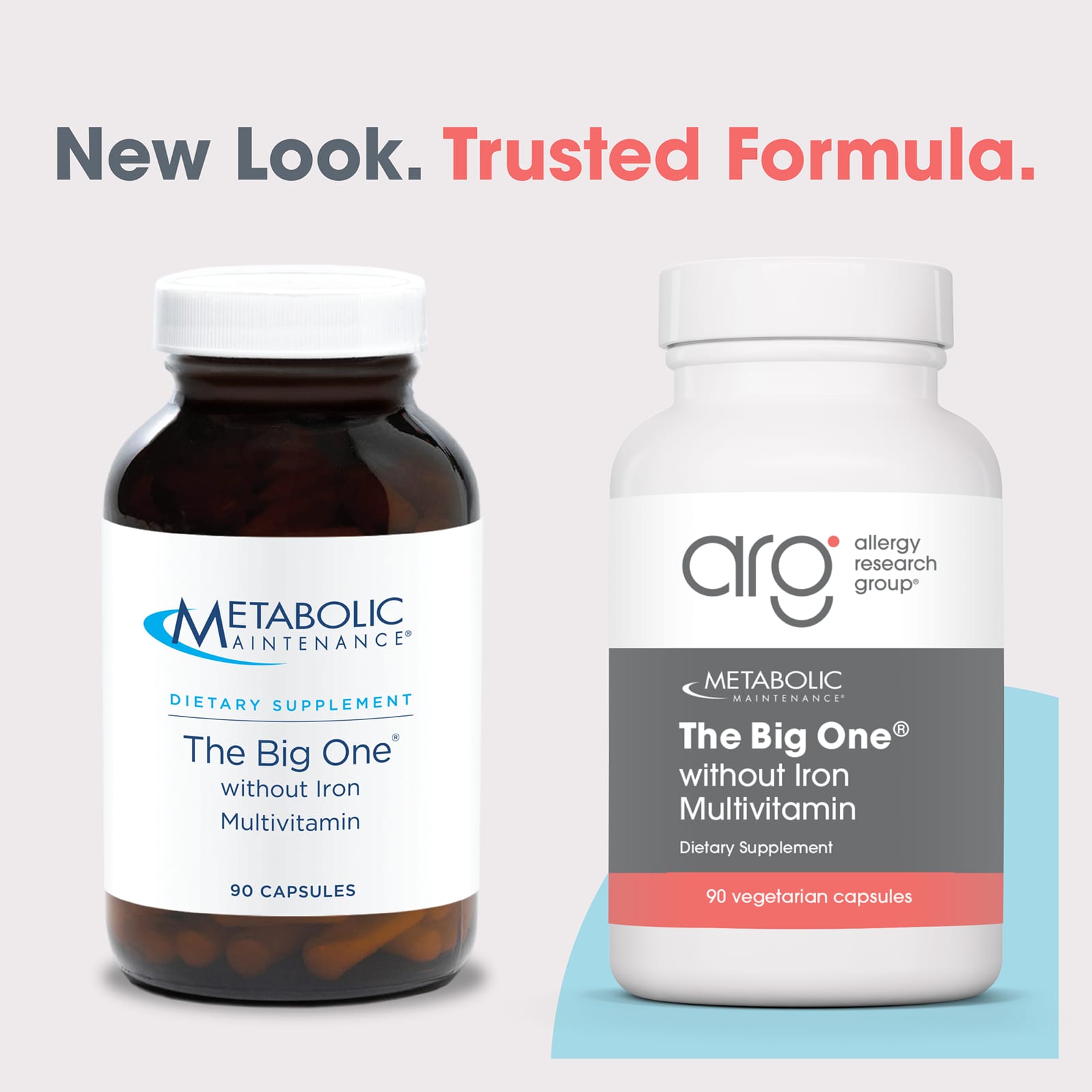 Metabolic Maintenance The Big One without Iron Multivitamin – 90 gélules végétales — étiquette 1