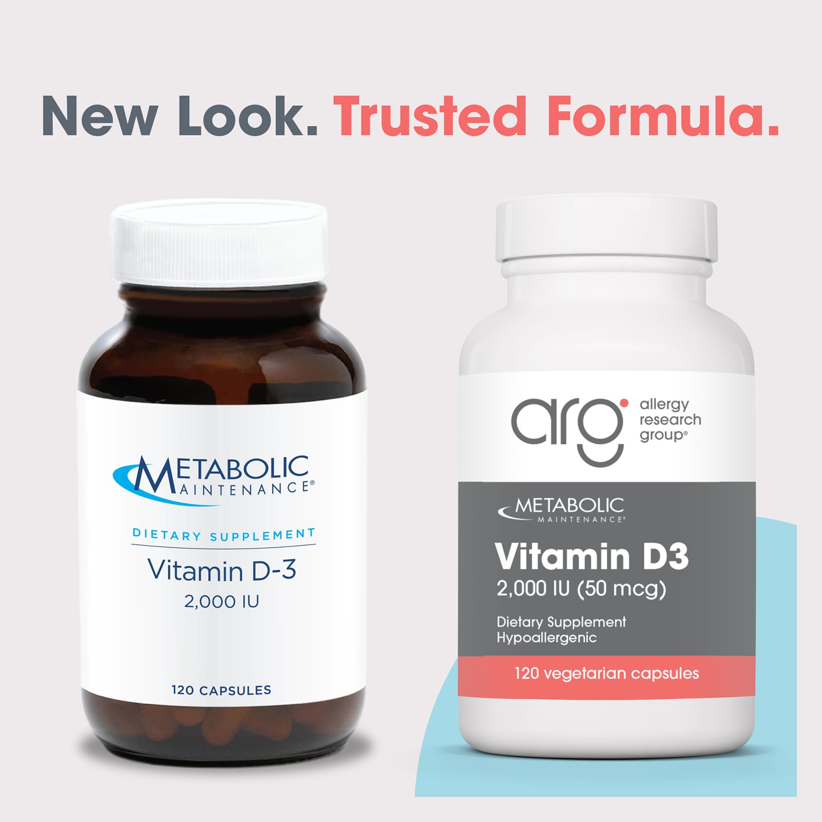 Metabolic Maintenance Vitamin D-3 – 120 gélules végétales — étiquette 1
