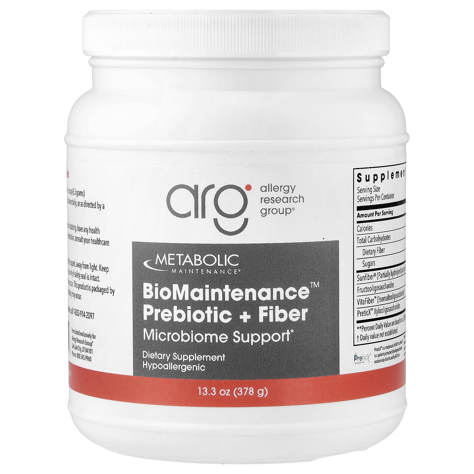 Metabolic Maintenance BioMaintenance, Prebiotic + Fiber – 378 g — Tunisie