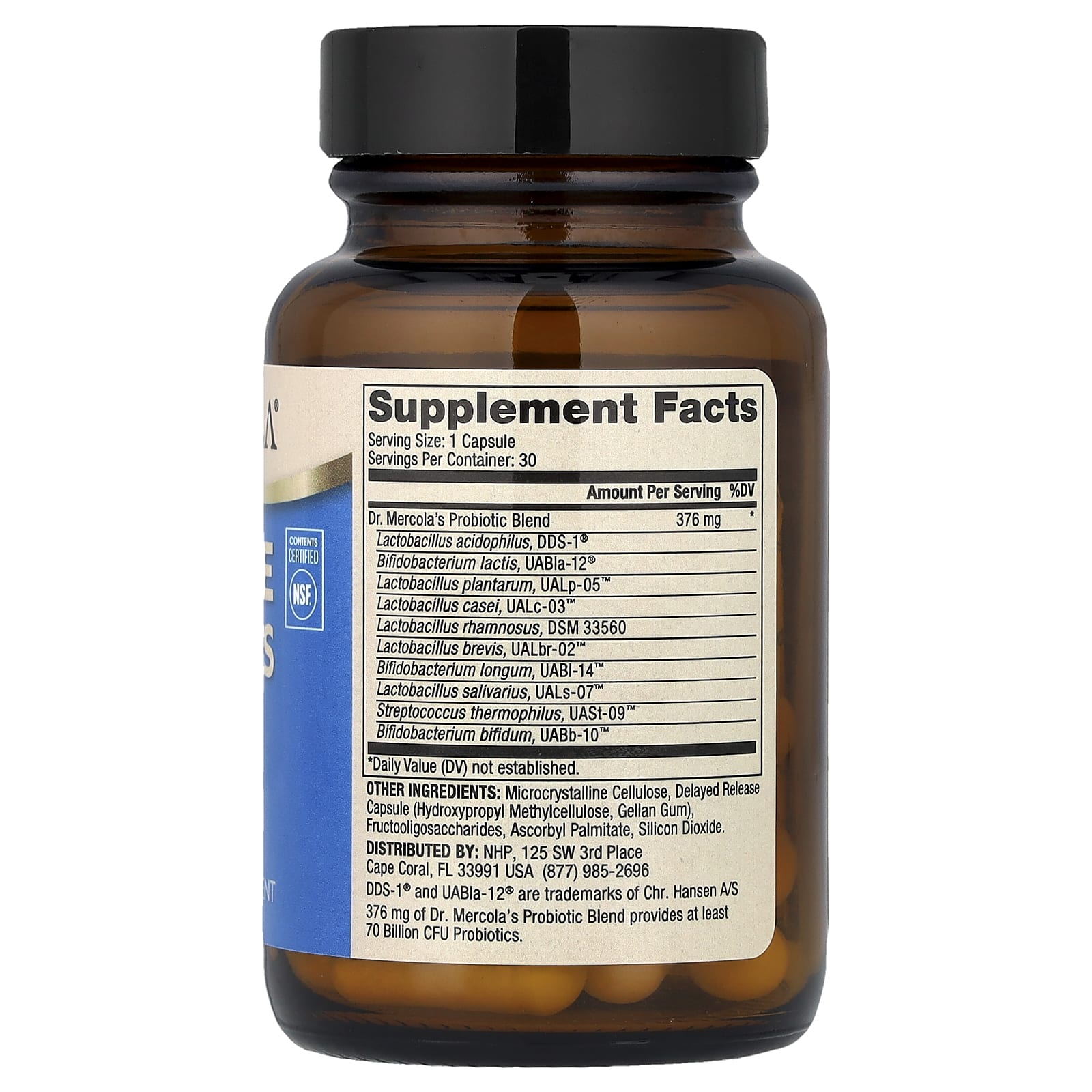 Dr. Mercola Complete Probiotics – 30 gélules — photo 2 sur 2