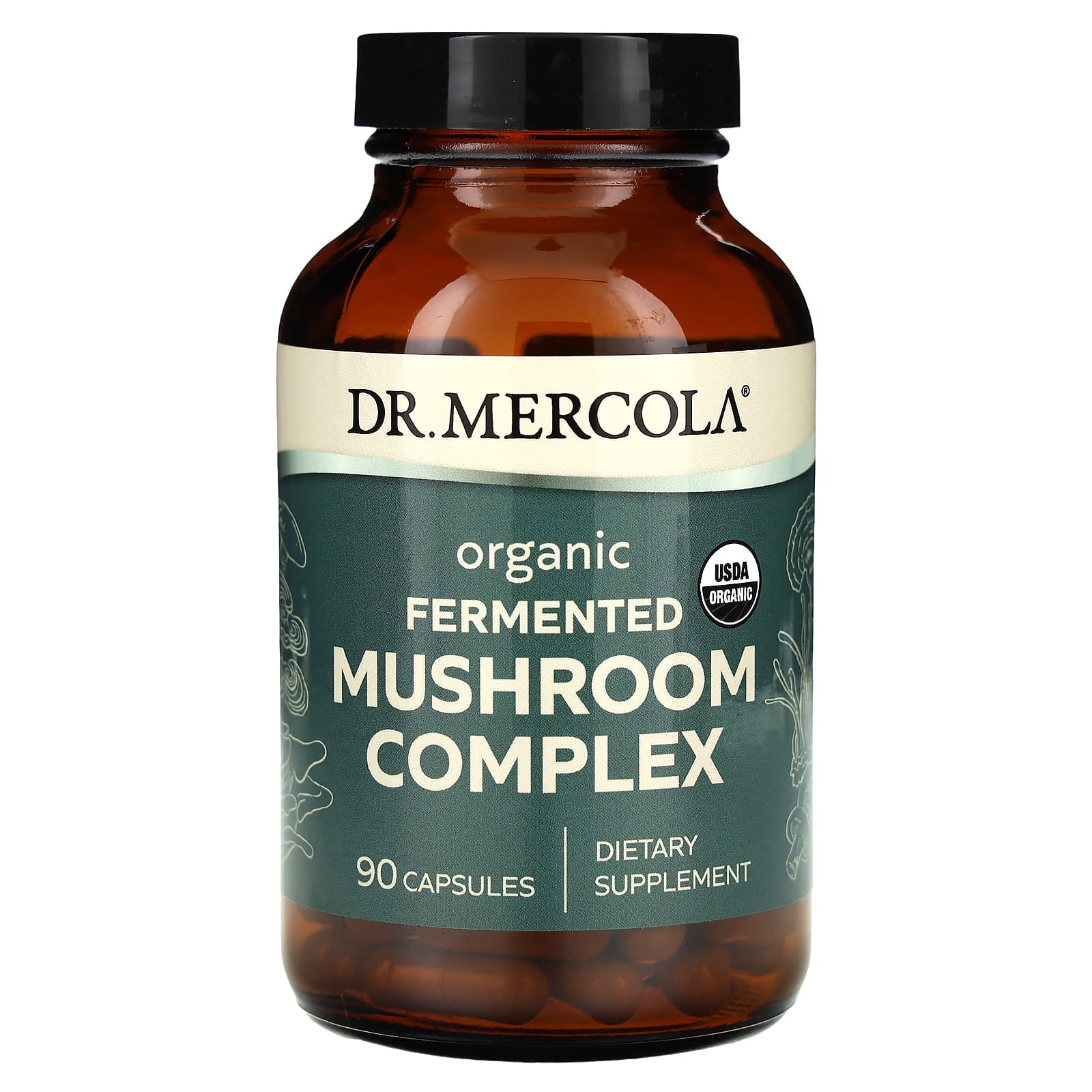 Dr. Mercola Organic Fermented Mushroom Complex – 90 gélules — Tunisie