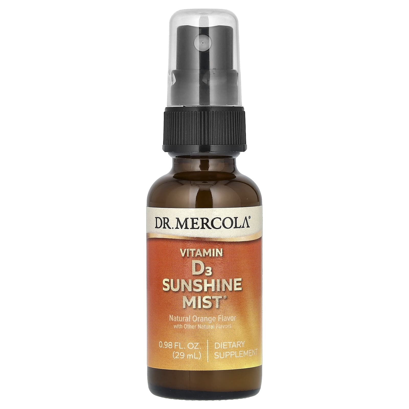 Dr. Mercola Vitamin D3 Sunshine Mist – Natural Orange – 29 ml — Tunisie