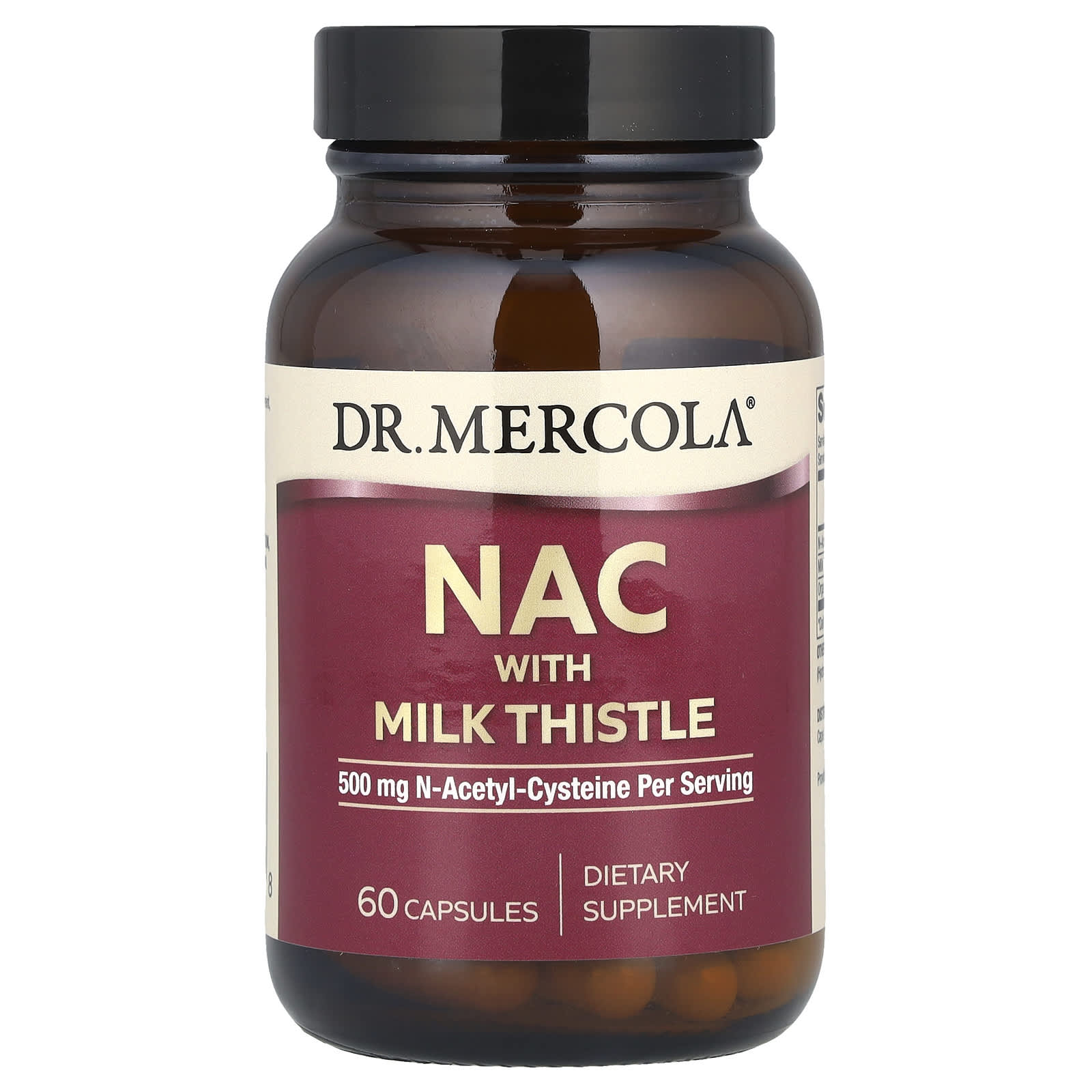 Dr. Mercola NAC with Milk Thistle – 60 gélules — Tunisie