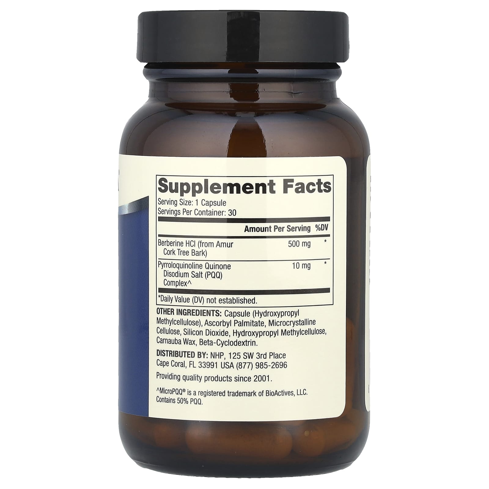 Dr. Mercola Berberine and MicroPQQ Advanced – 30 gélules — photo 2 sur 2
