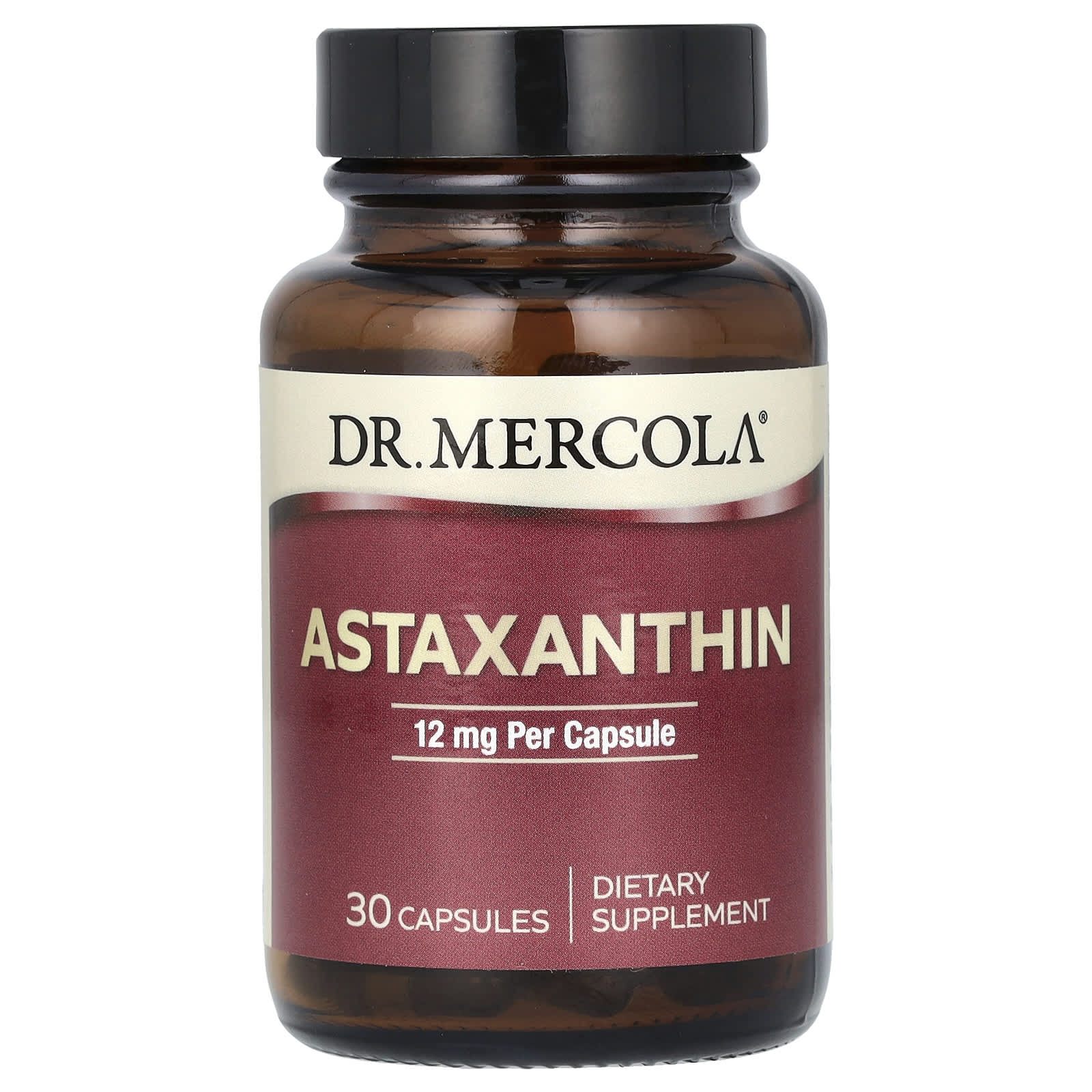 Dr. Mercola Astaxanthin – 12 mg – 30 gélules — Tunisie