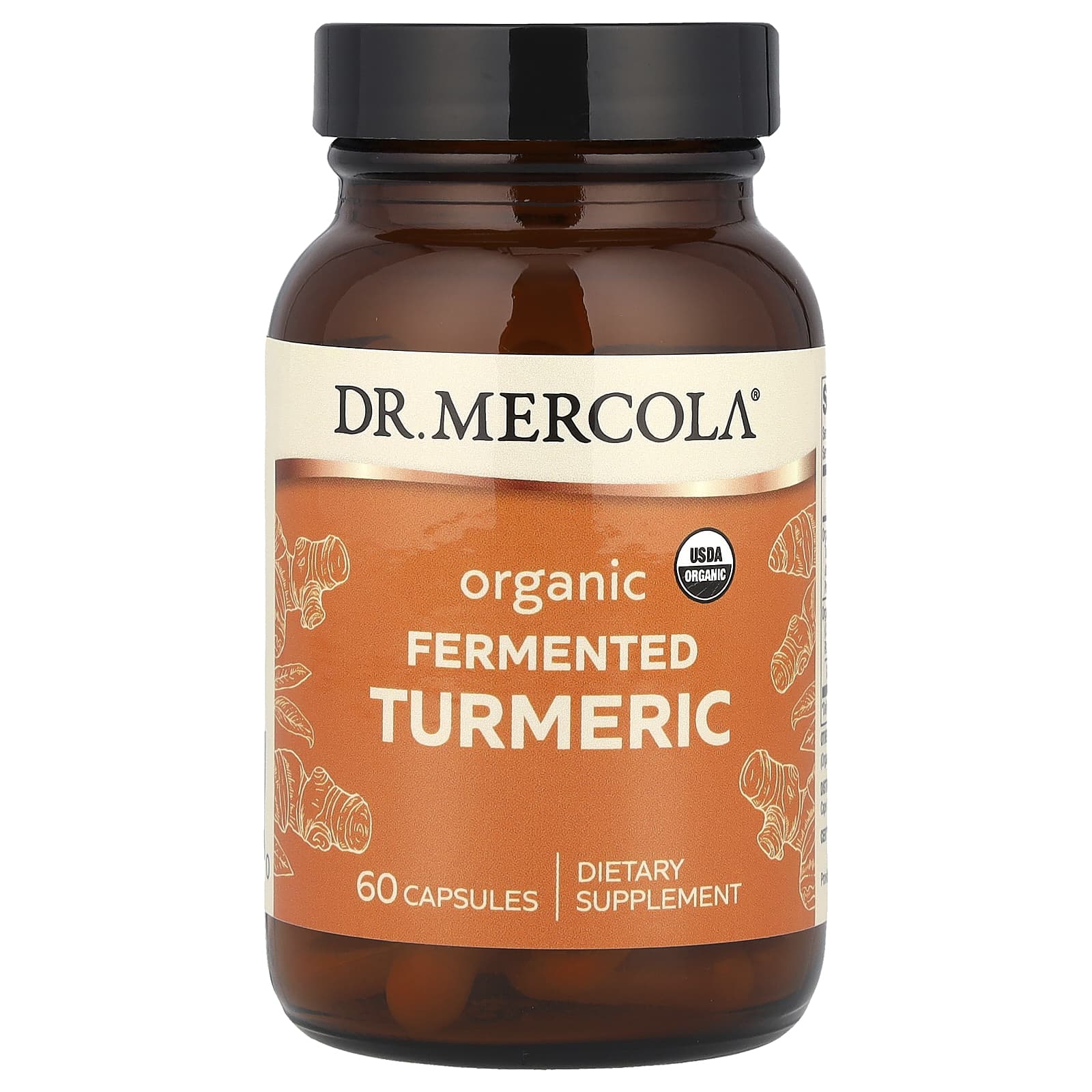 Dr. Mercola Organic Fermented Turmeric – 60 gélules — Tunisie