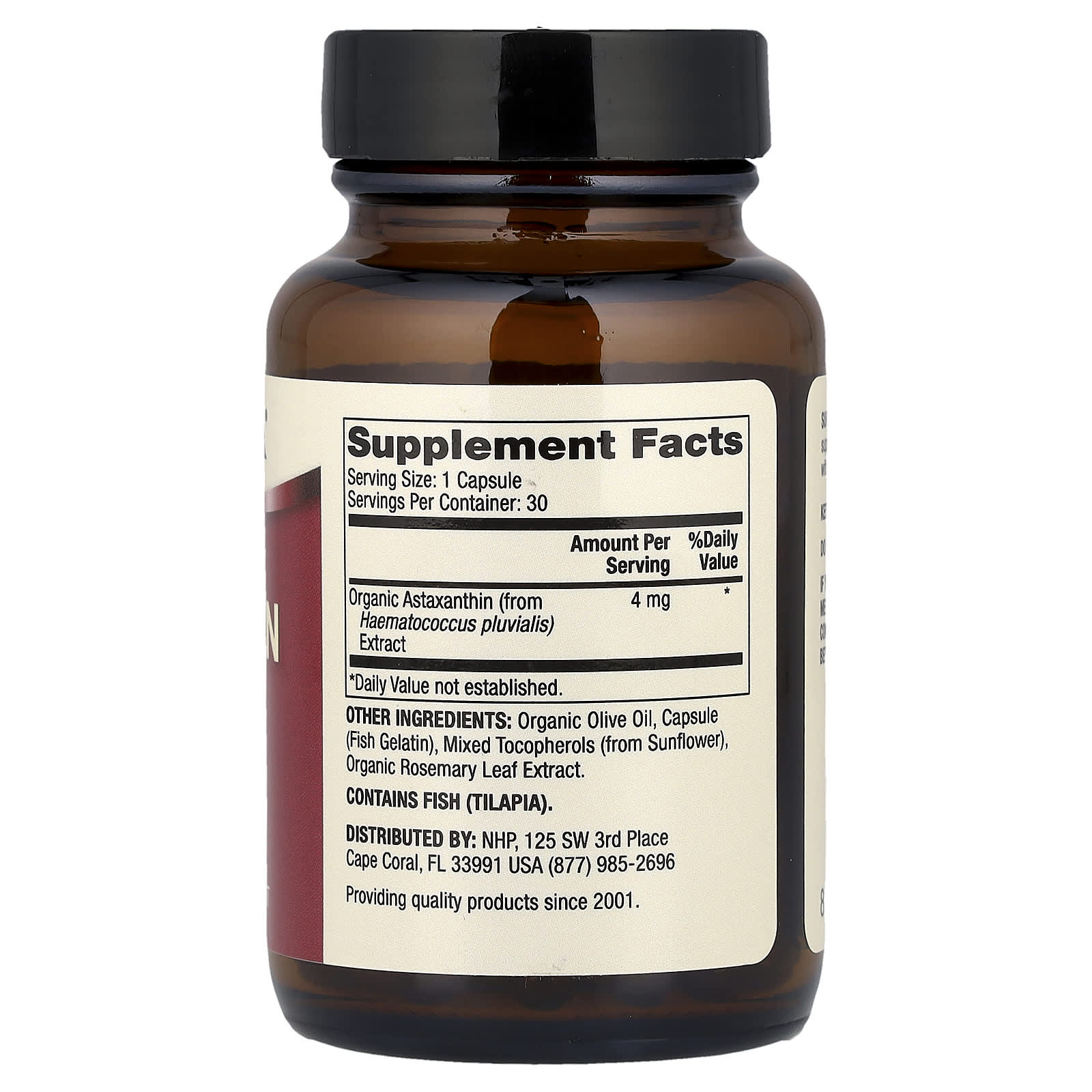 Dr. Mercola Astaxanthin – 4 mg – 30 gélules — photo 2 sur 2