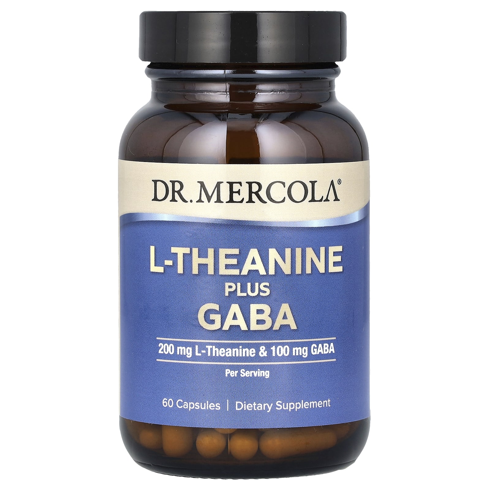 Dr. Mercola L-Theanine Plus GABA – 60 gélules — Tunisie