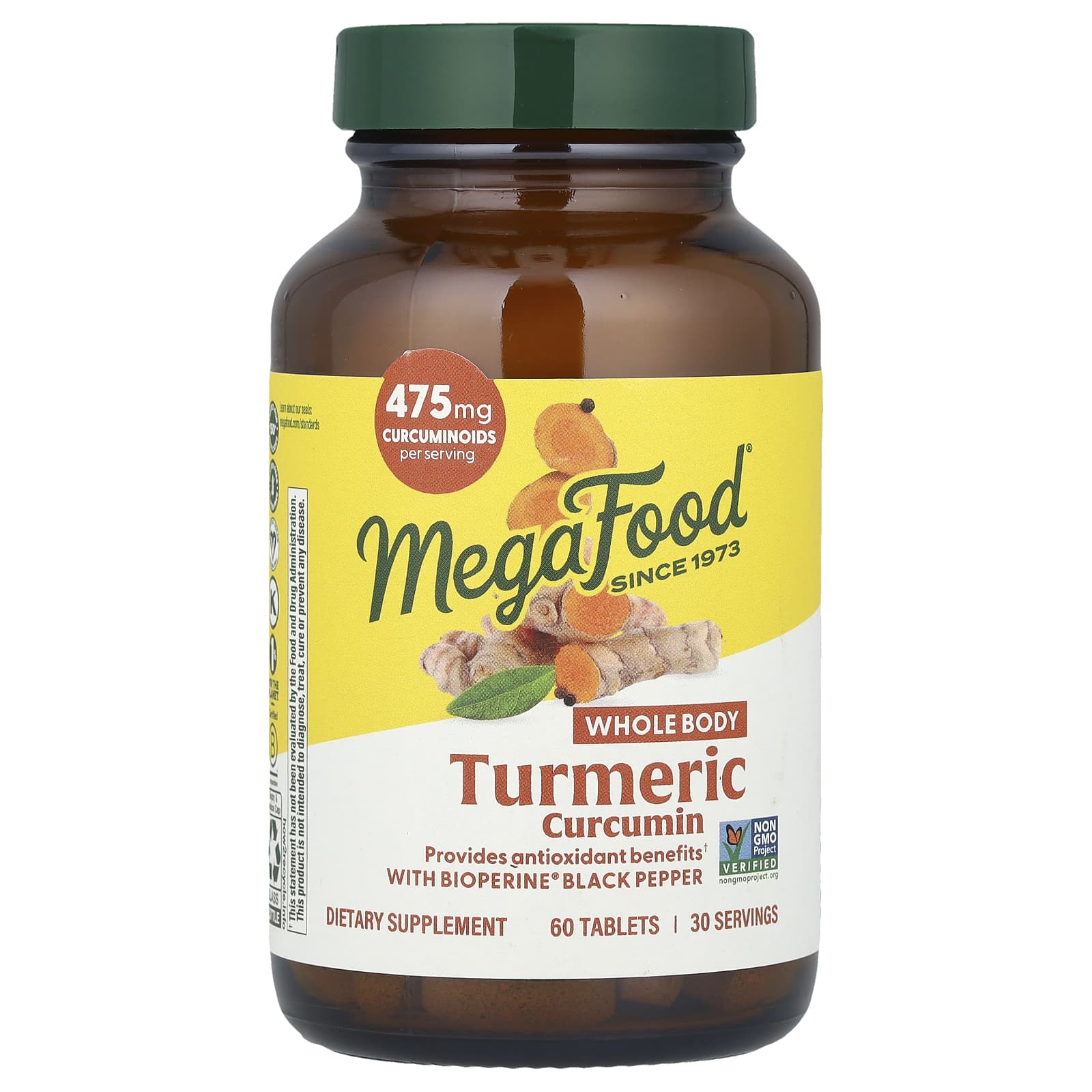 MegaFood Turmeric Curcumin – 60 comprimés — Tunisie