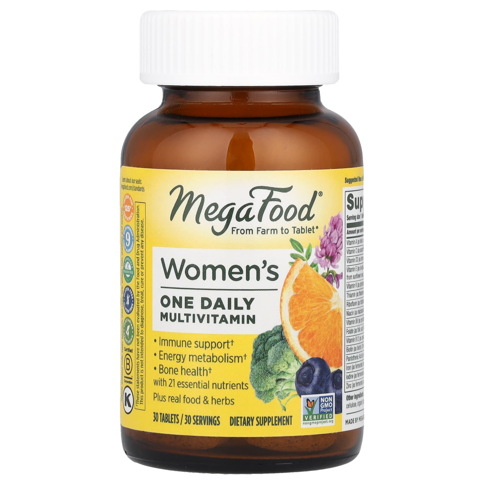 MegaFood Women’s One Daily Multivitamin – 30 comprimés — Tunisie
