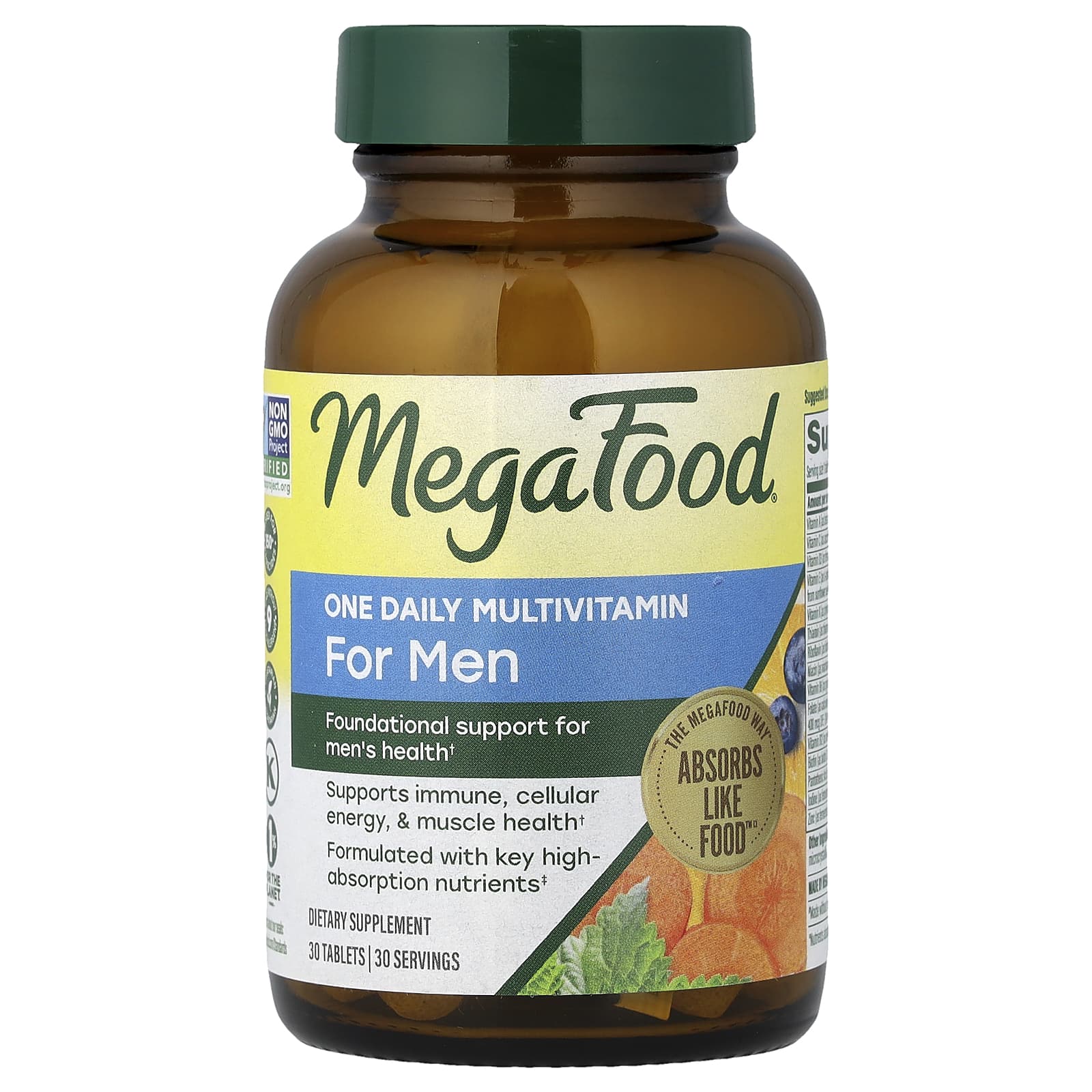MegaFood One Daily Multivitamin, For Men – 30 comprimés — Tunisie
