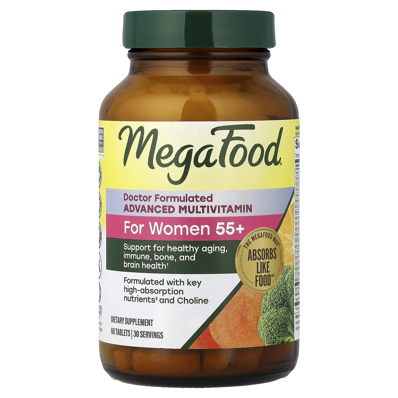 MegaFood Advanced Multivitamin – For Women's 55+ – 60 comprimés — Tunisie