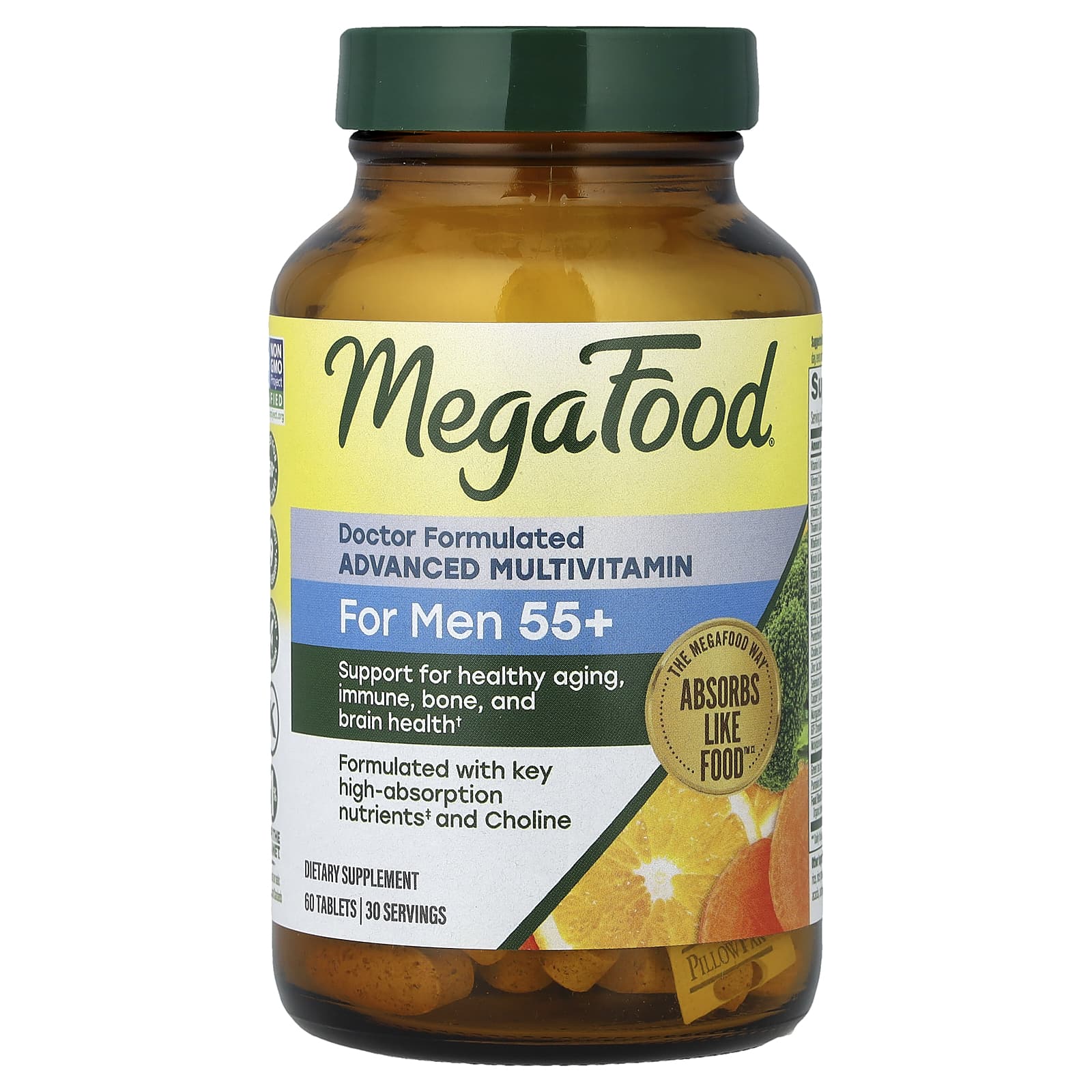MegaFood Advanced Multivitamin – For Men 55+ – 60 comprimés — Tunisie