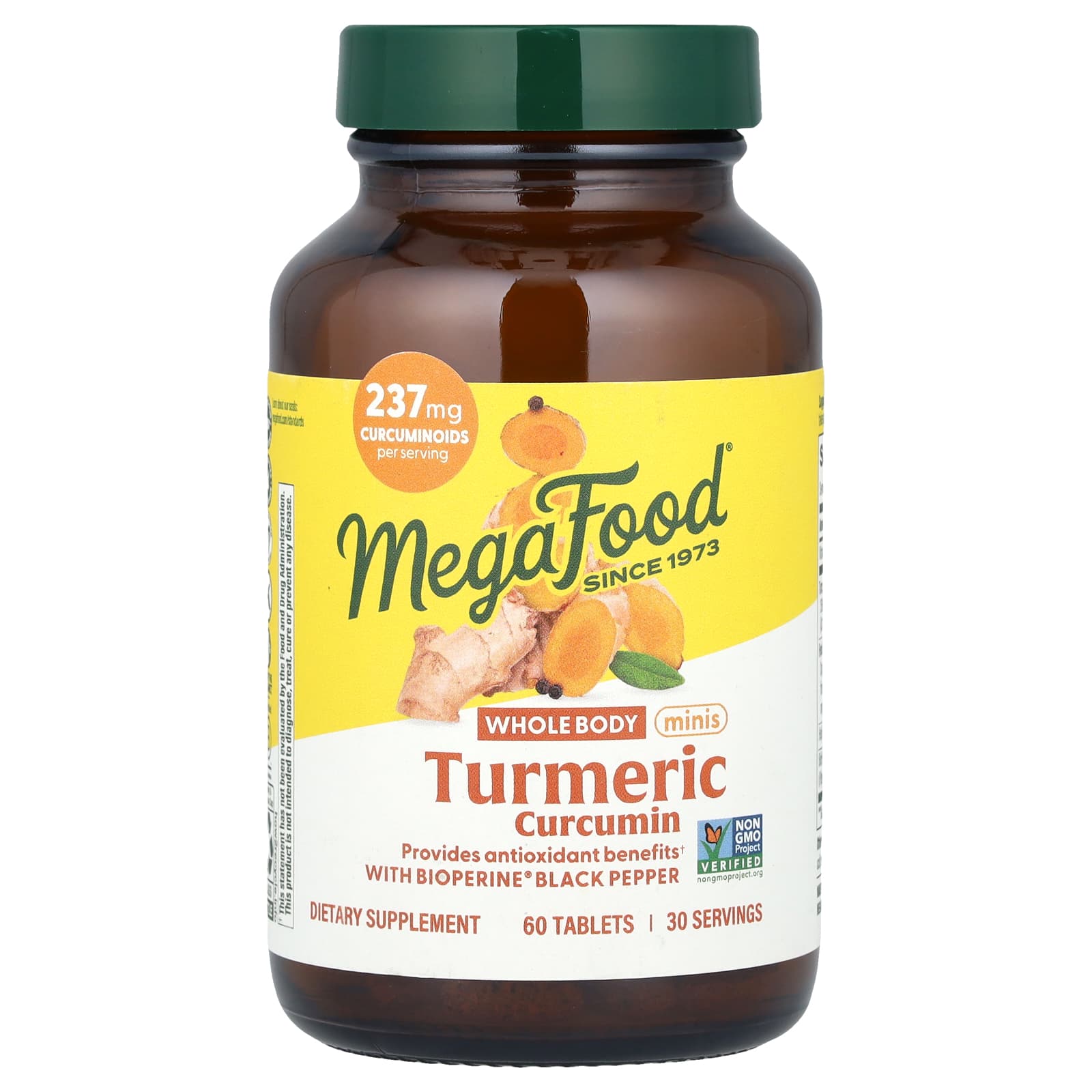 MegaFood Tumeric Curcumin, Whole Body Minis – 60 comprimés — Tunisie