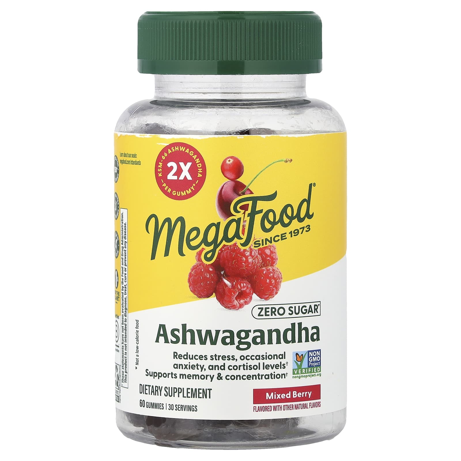 MegaFood Ashwagandha Gummies – Mixed Berry – 60 gommes — Tunisie