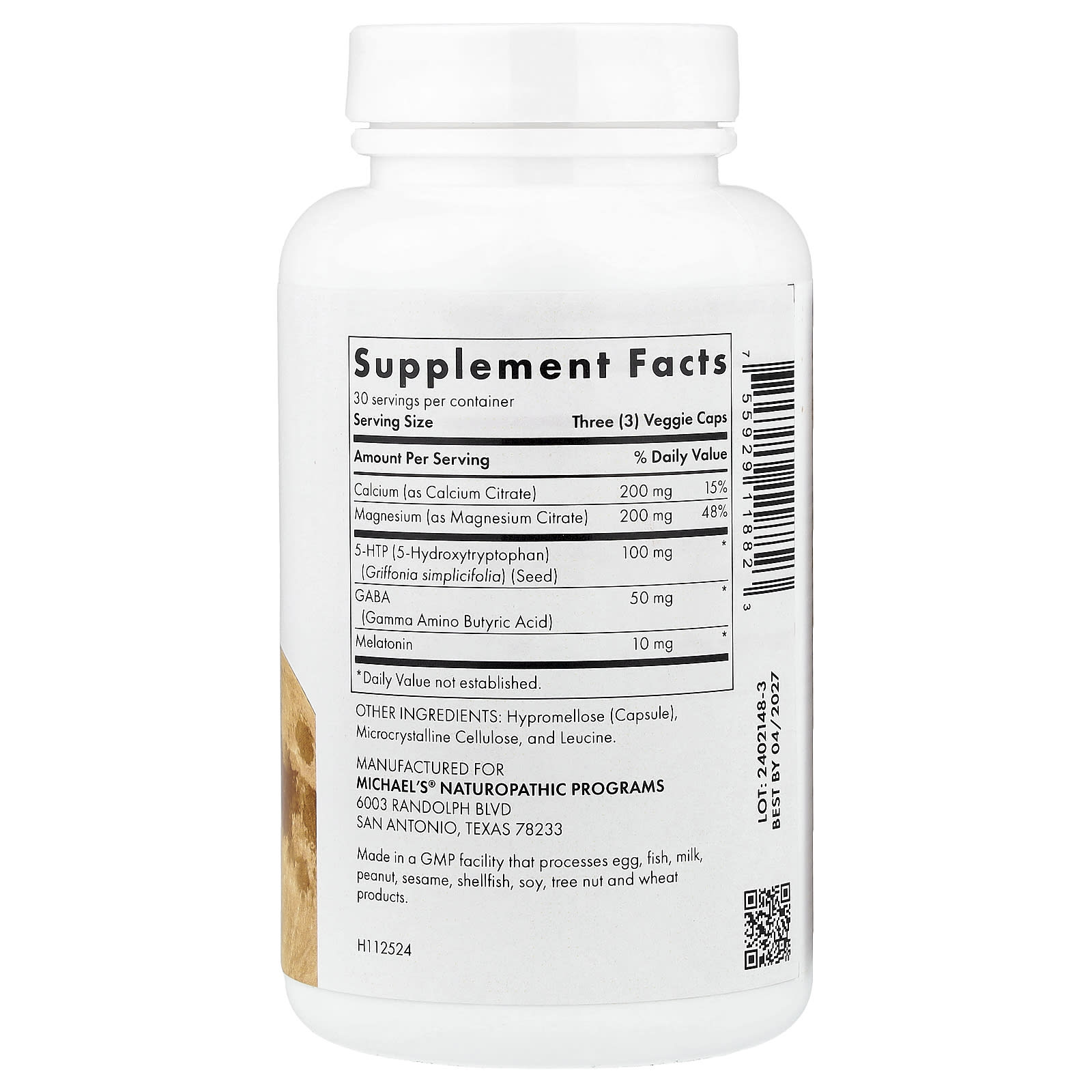 Michael's Health Sleep Factors – 90 gélules véganes — photo 2 sur 2