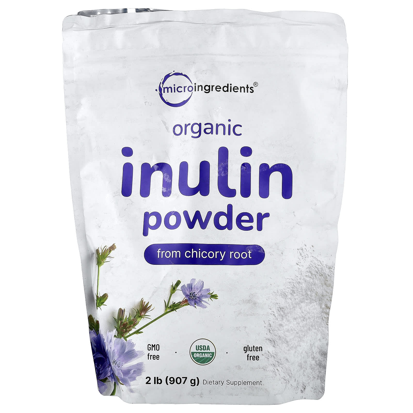Micro Ingredients Organic Inulin Powder From Chicory Root – 907 g — Tunisie