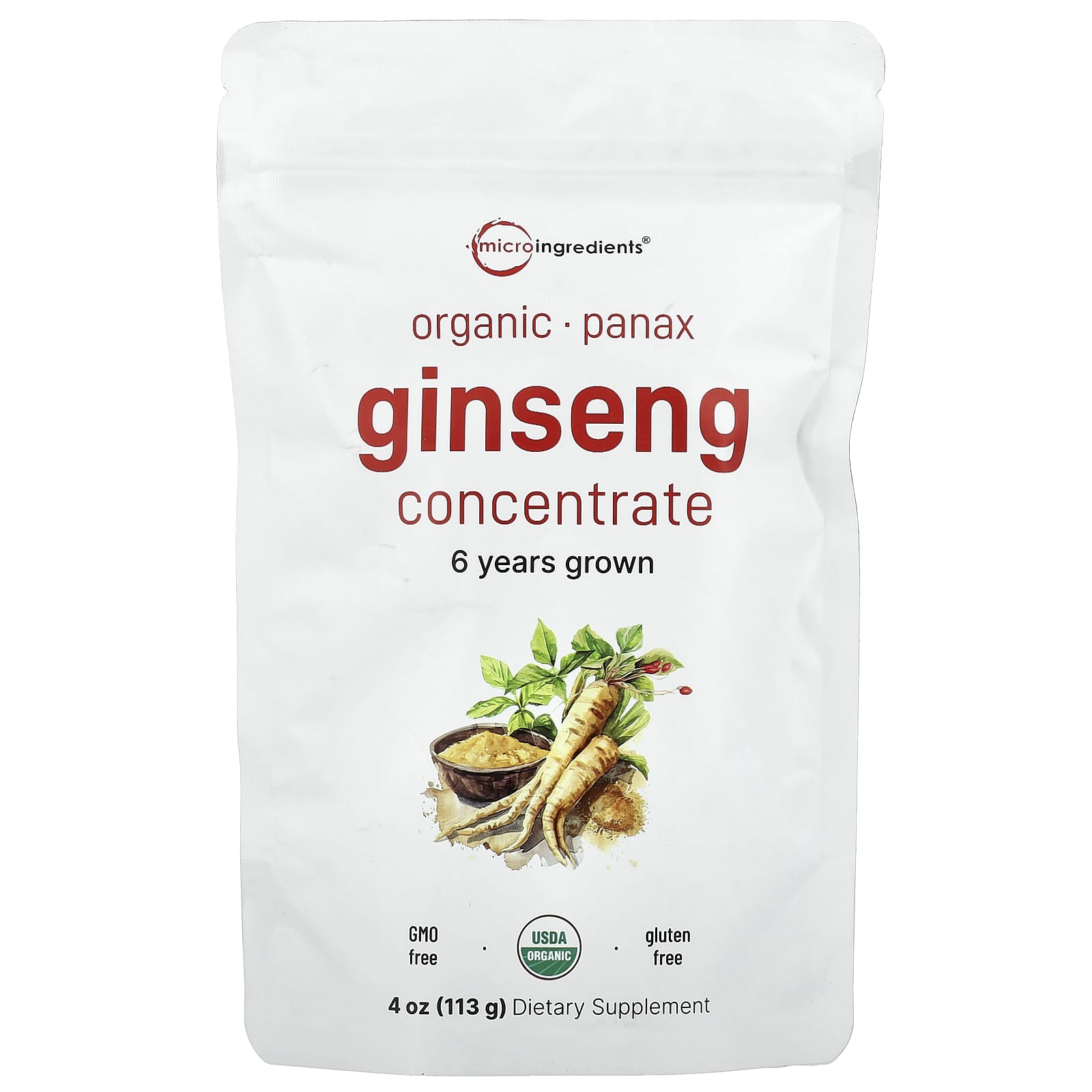 Micro Ingredients Organic Ginseng Concentrate – 113 g — Tunisie