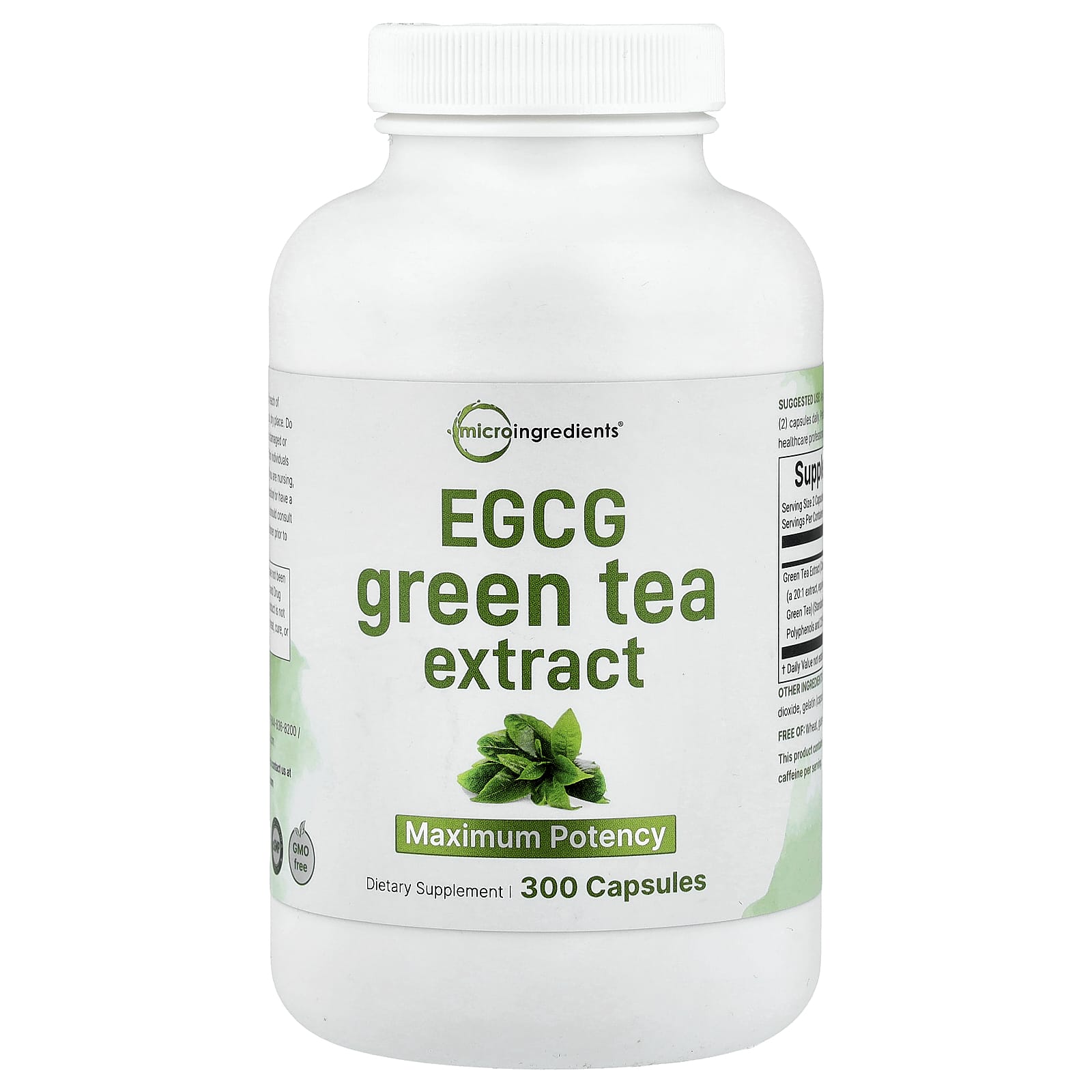 Micro Ingredients EGCG Green Tea Extract – 300 gélules — Tunisie