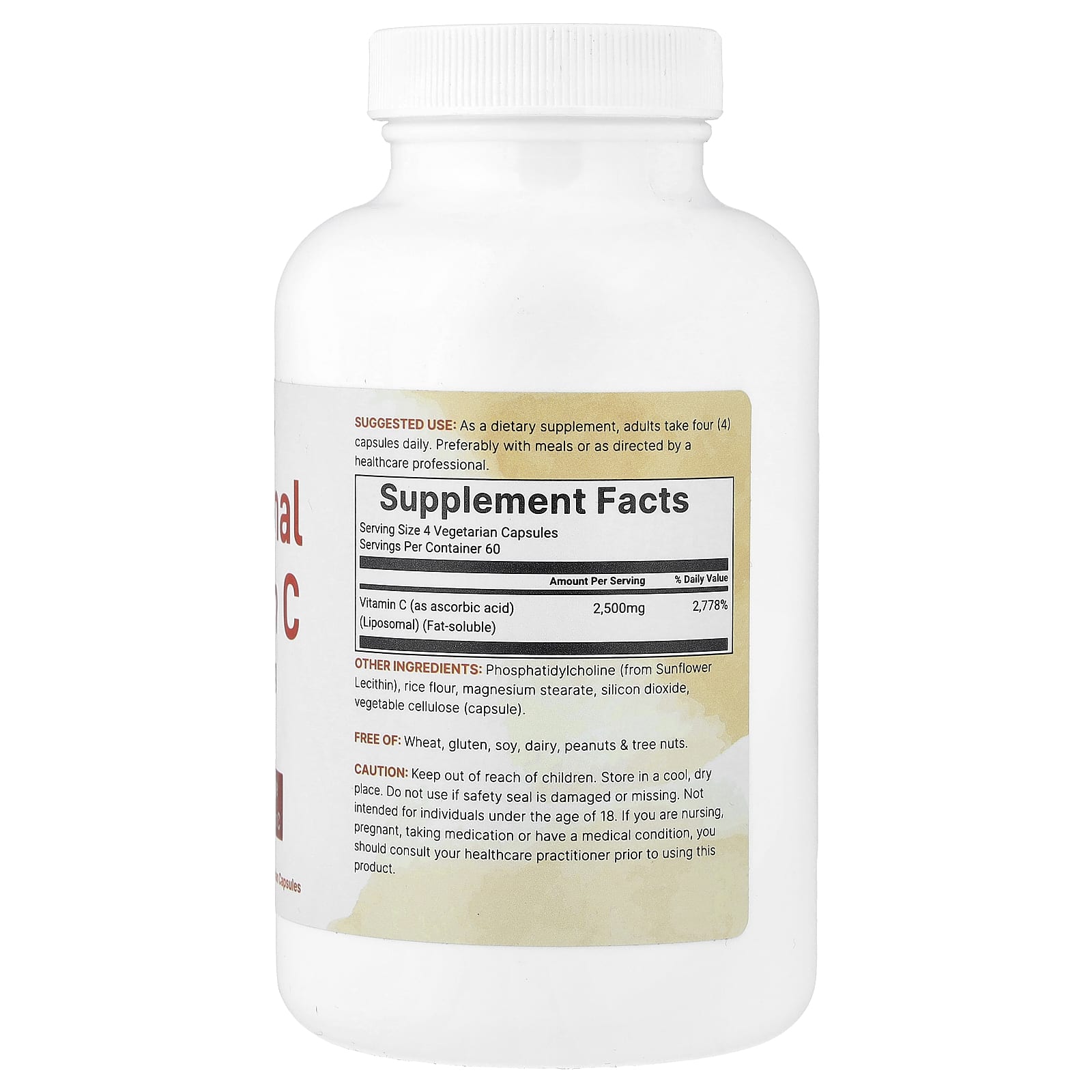Micro Ingredients Liposomal Vitamin C – 240 gélules végétales — photo 2 sur 2