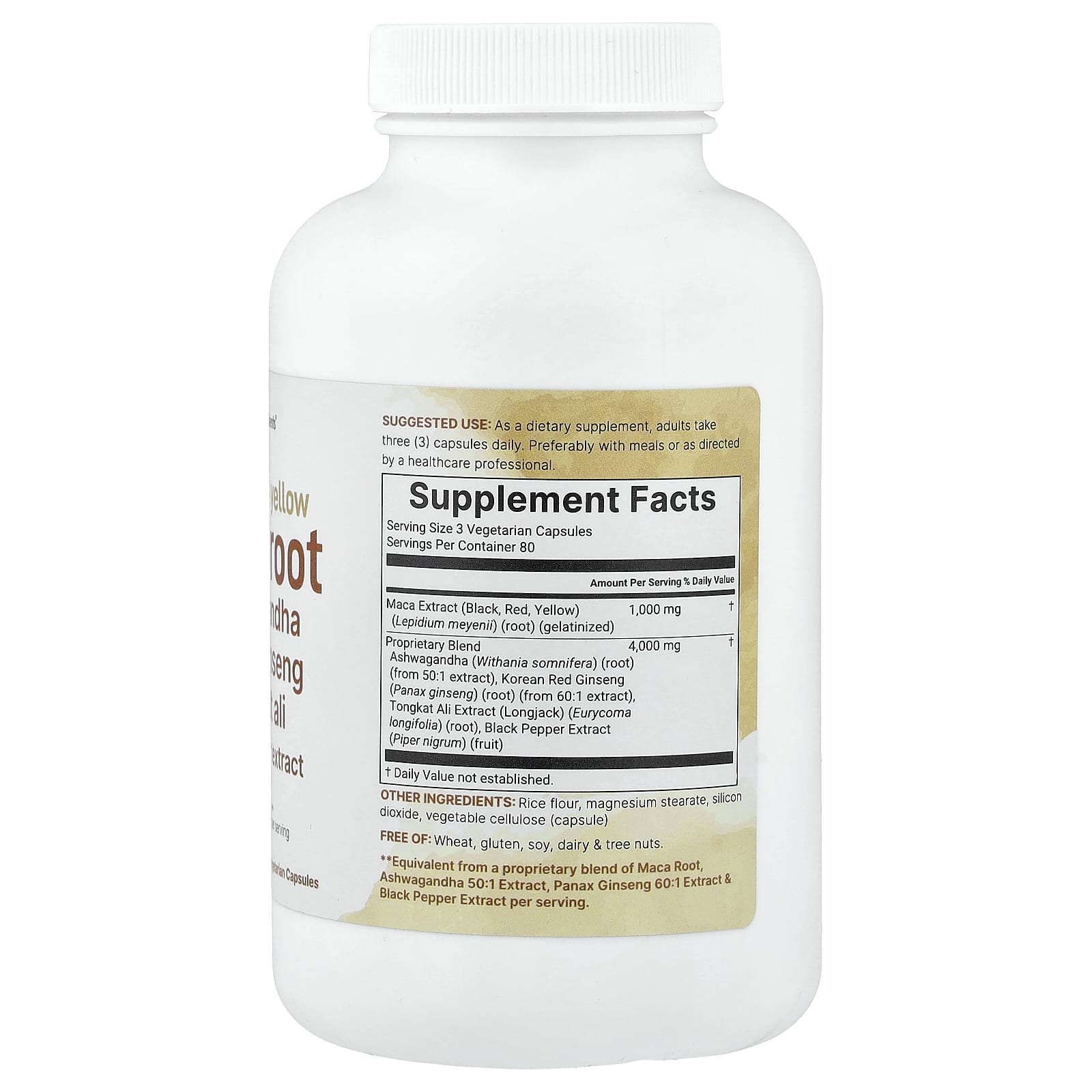 Micro Ingredients Maca Root – 240 gélules végétales — photo 2 sur 2