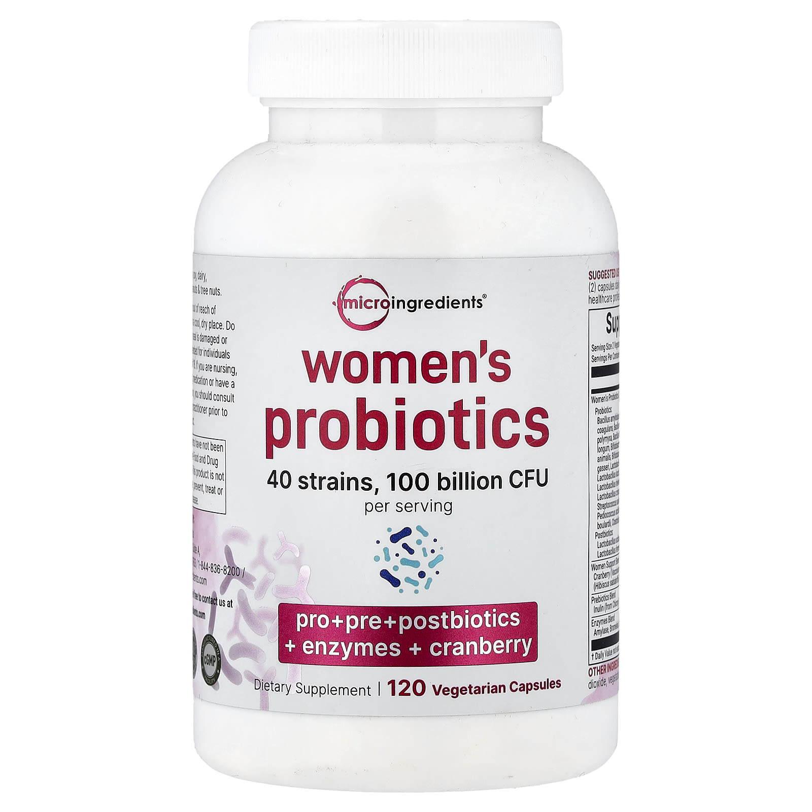 Micro Ingredients Women's Probiotics – 120 gélules végétales — Tunisie